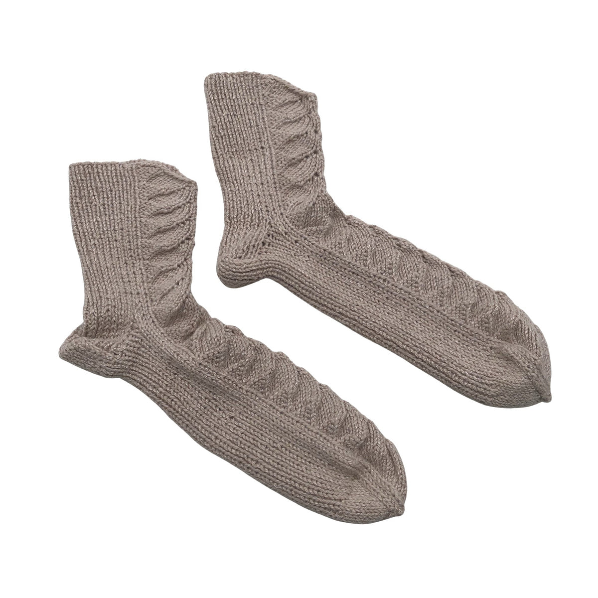 Unisex Handmade - Villased sokid, suurus 36 - Beige (1)