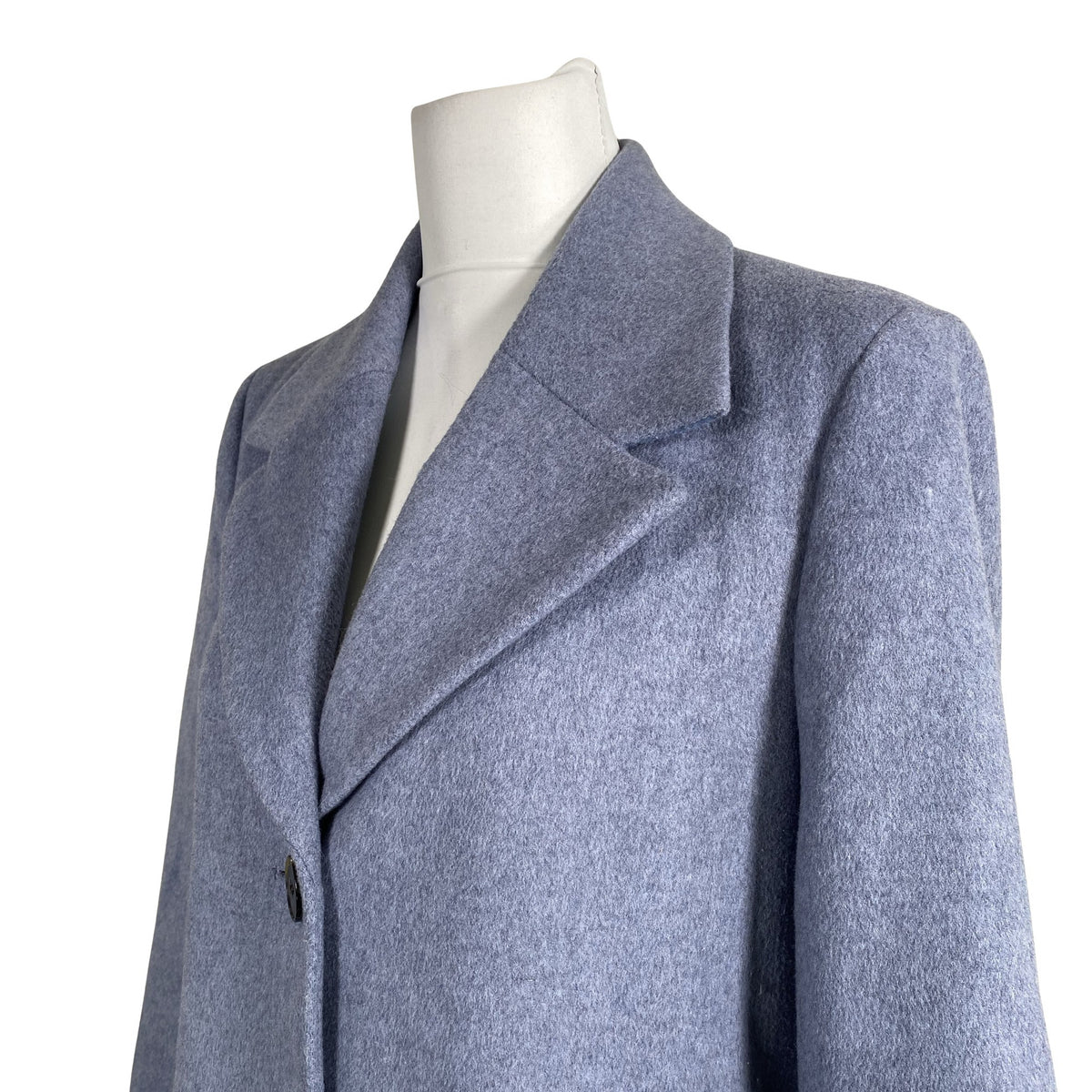 Unisex Selected - Villane mantel, suurus 40 - Helesinine (2)