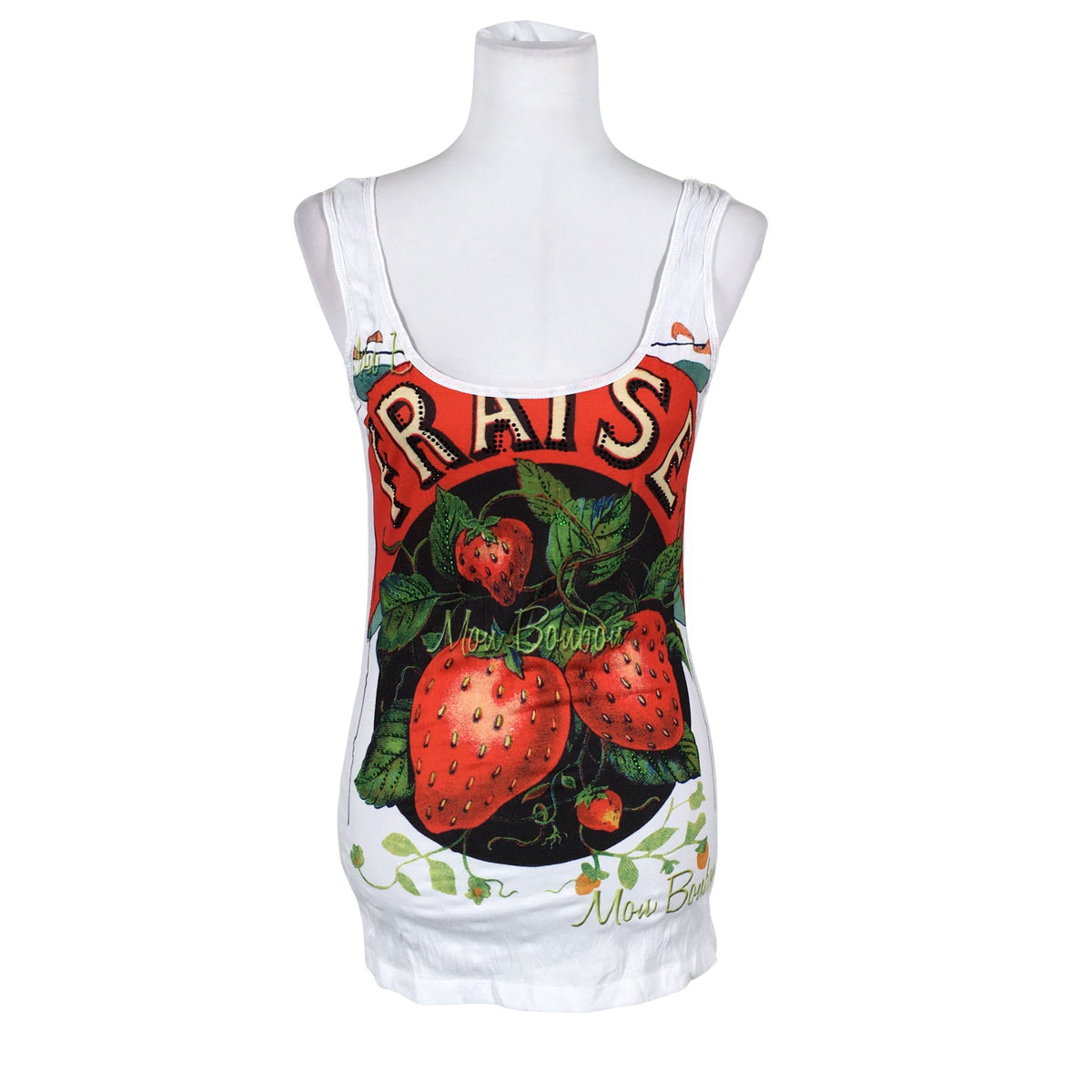 Unisex A Fish Named Fred - Topp, suurus 38 - Valge (1)