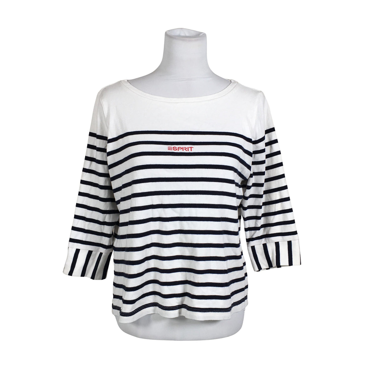 Unisex Esprit - Trikotaažist pluus, suurus 38 - Valge (1)