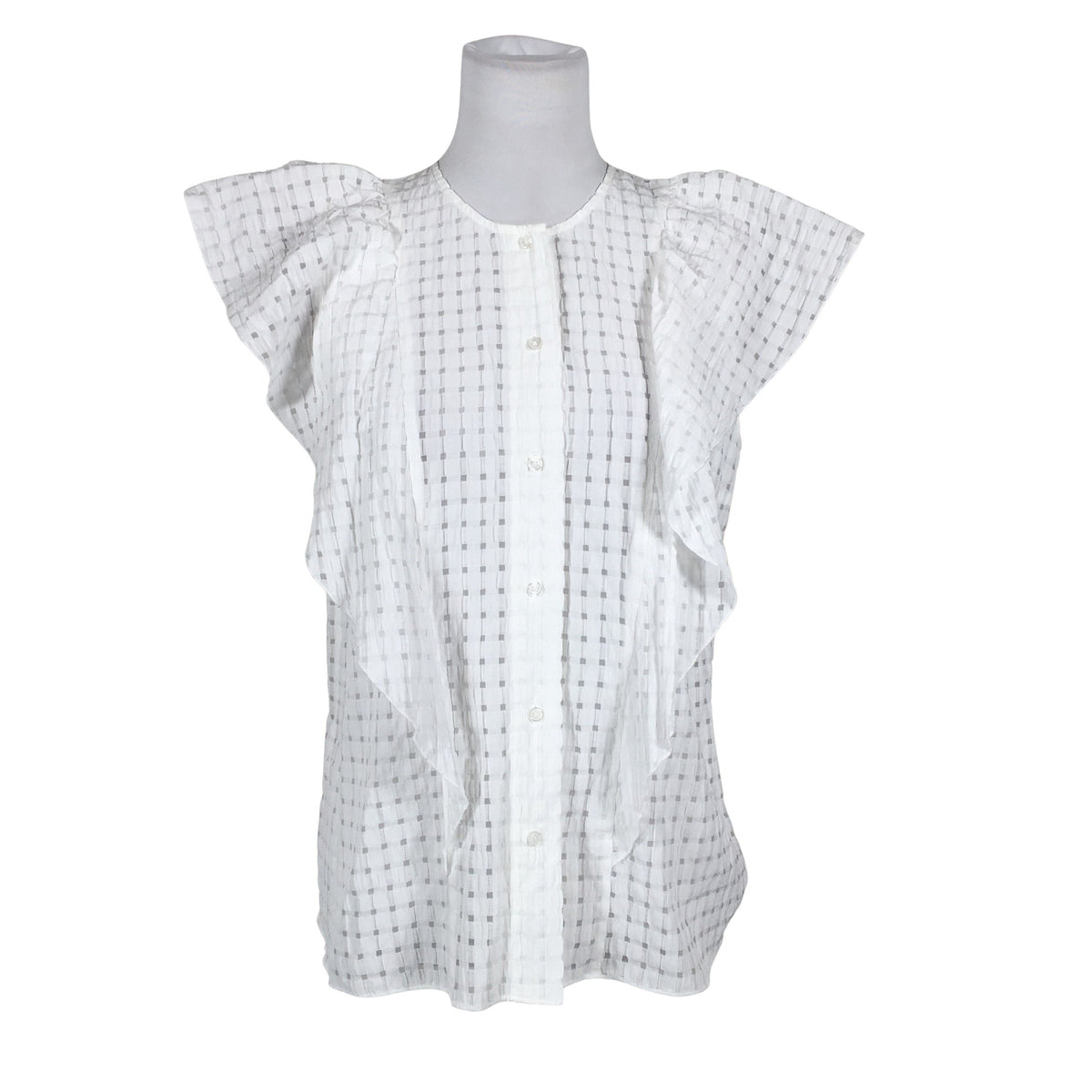 Unisex InWear - Lühikeste käistega pluus, suurus 40 - Valge (1)