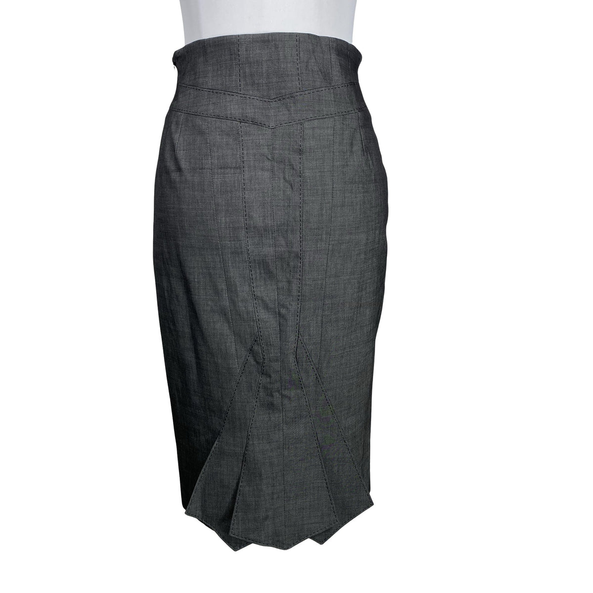 Unisex Karen Millen - Pliiatsseelik, suurus 38 - Hall (2)