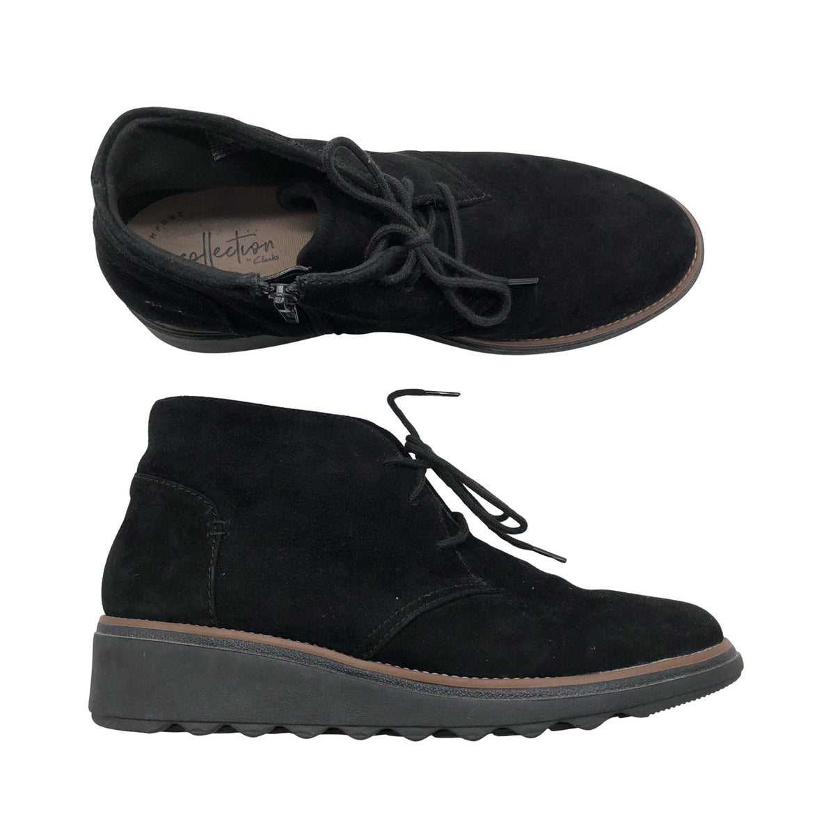 Unisex Clarks - Poolsaapad, suurus 38 - Must (1)