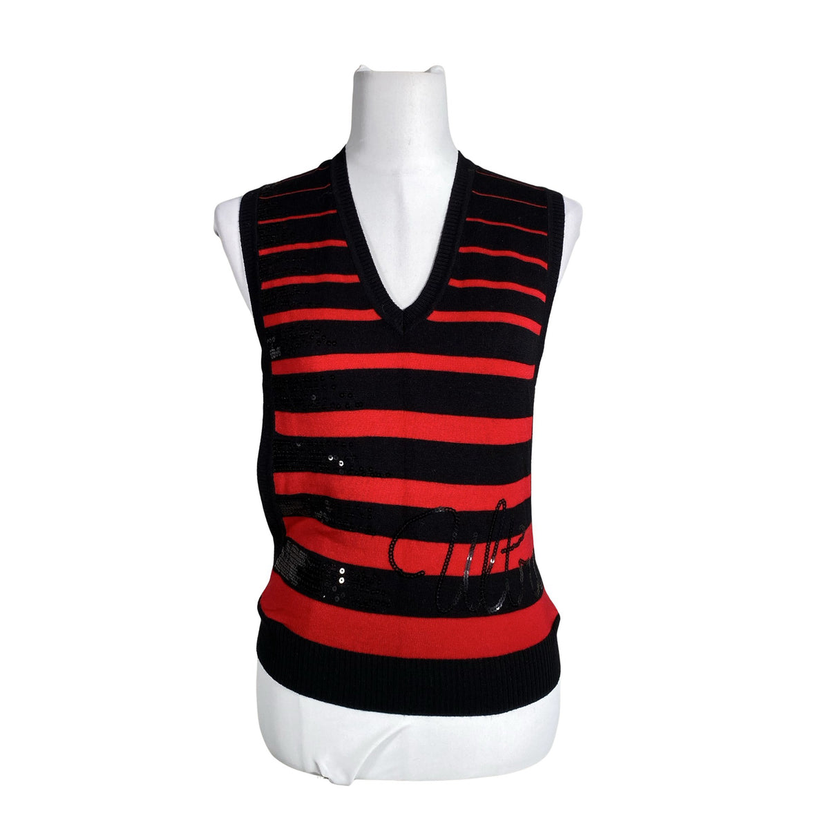 Unisex Oggi - Kootud vest, suurus 36 - Must (1)