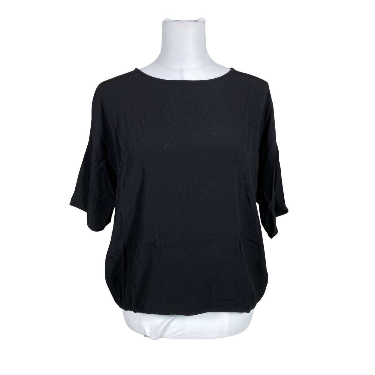 Unisex Samsoe&Samsoe - Lühikeste käistega pluus, suurus 38 - Must (1)