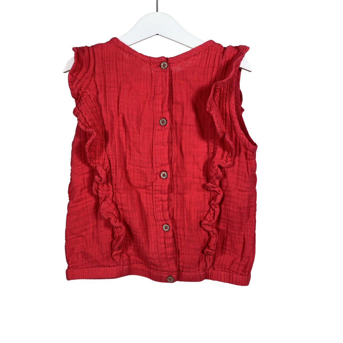 Unisex Polarn O. Pyret - Topp, suurus 134 - 140 - Punane (2)