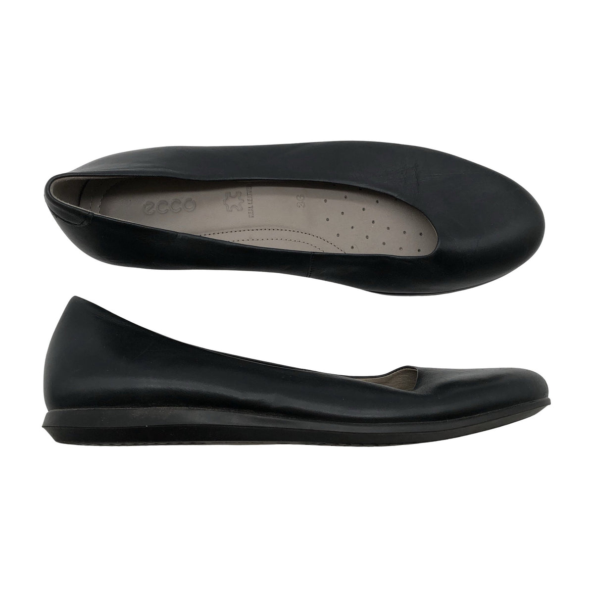Unisex Ecco - Baleriinad, suurus 36 - Must (1)