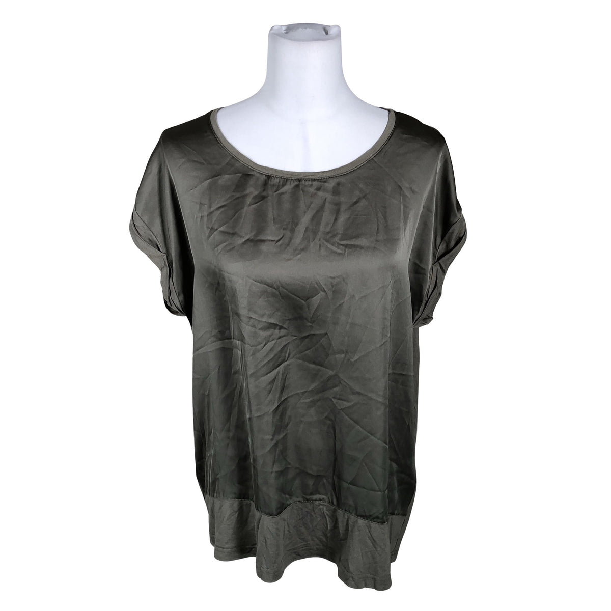 Unisex Soyaconcept - Lühikeste käistega pluus, suurus 40 - Roheline (1)