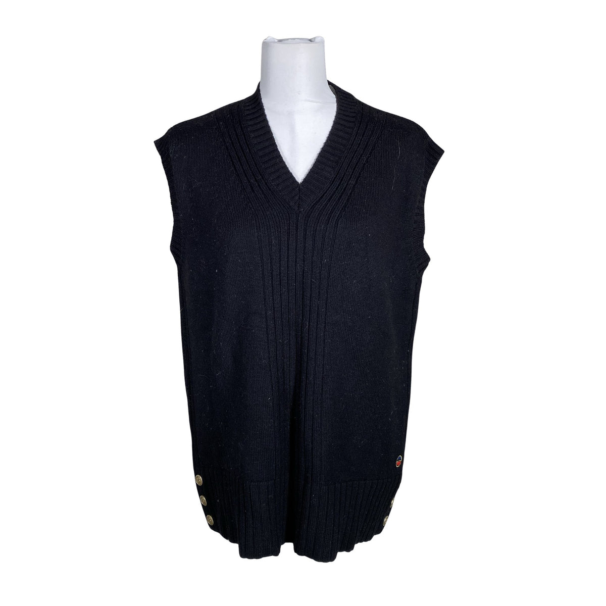 Unisex Busnel - Kootud vest, suurus 38 - Must (1)