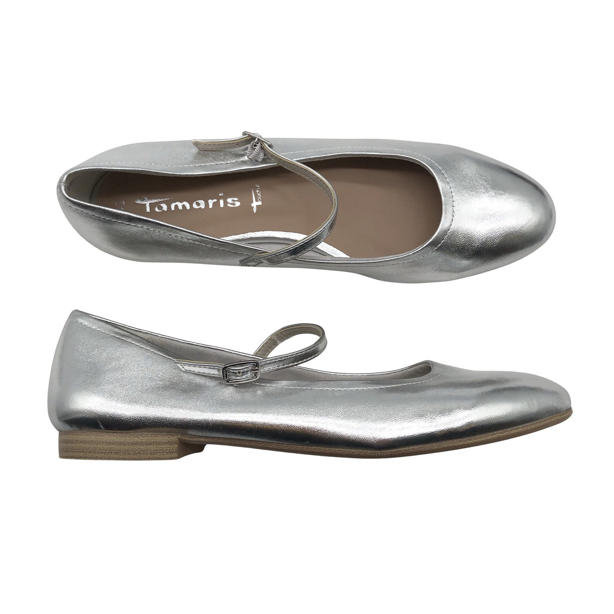Unisex Tamaris - Baleriinad, suurus 41 - Hõbe (1)