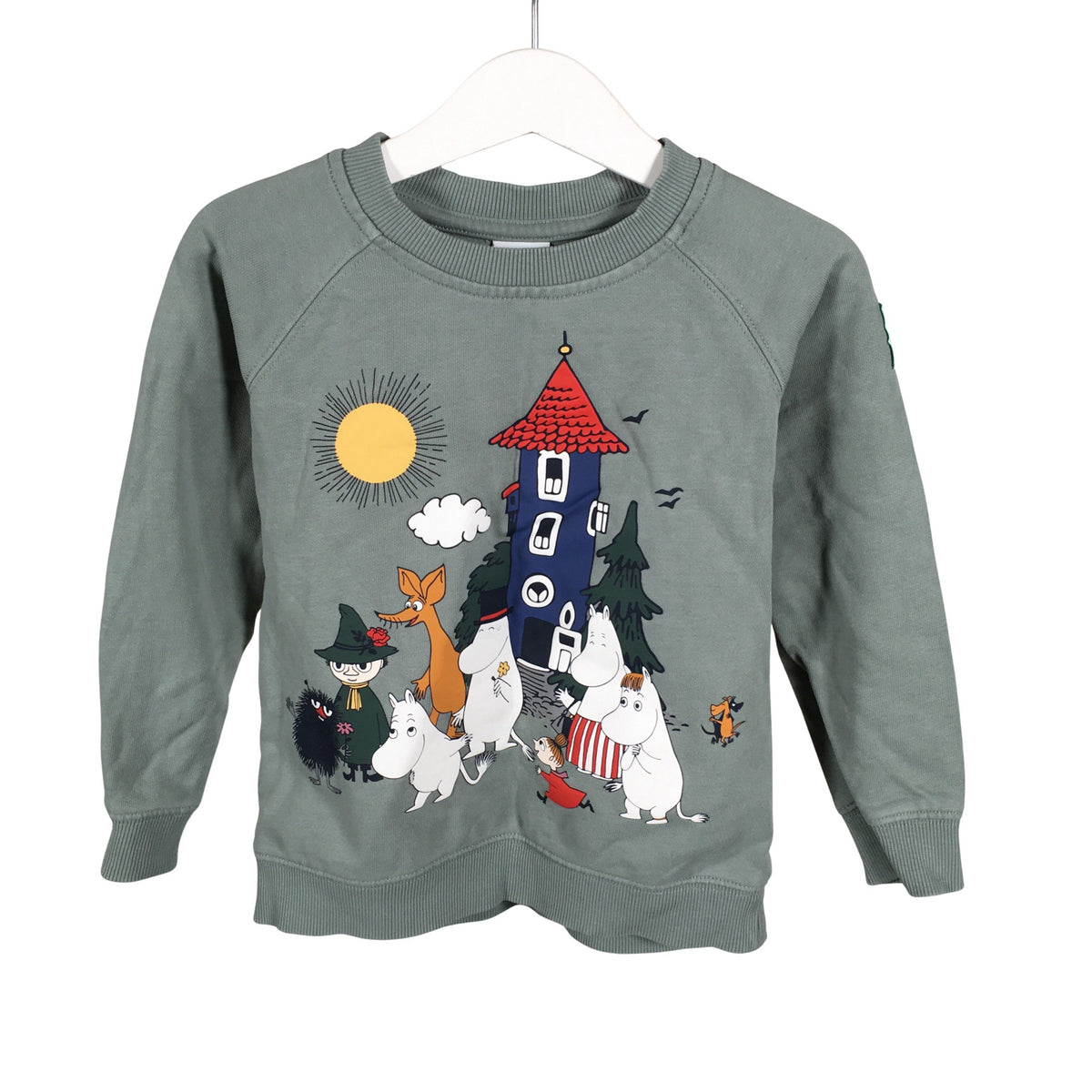Unisex Polarn O. Pyret - Dressikangast pluus, suurus 98 - 104 - Roheline (1)