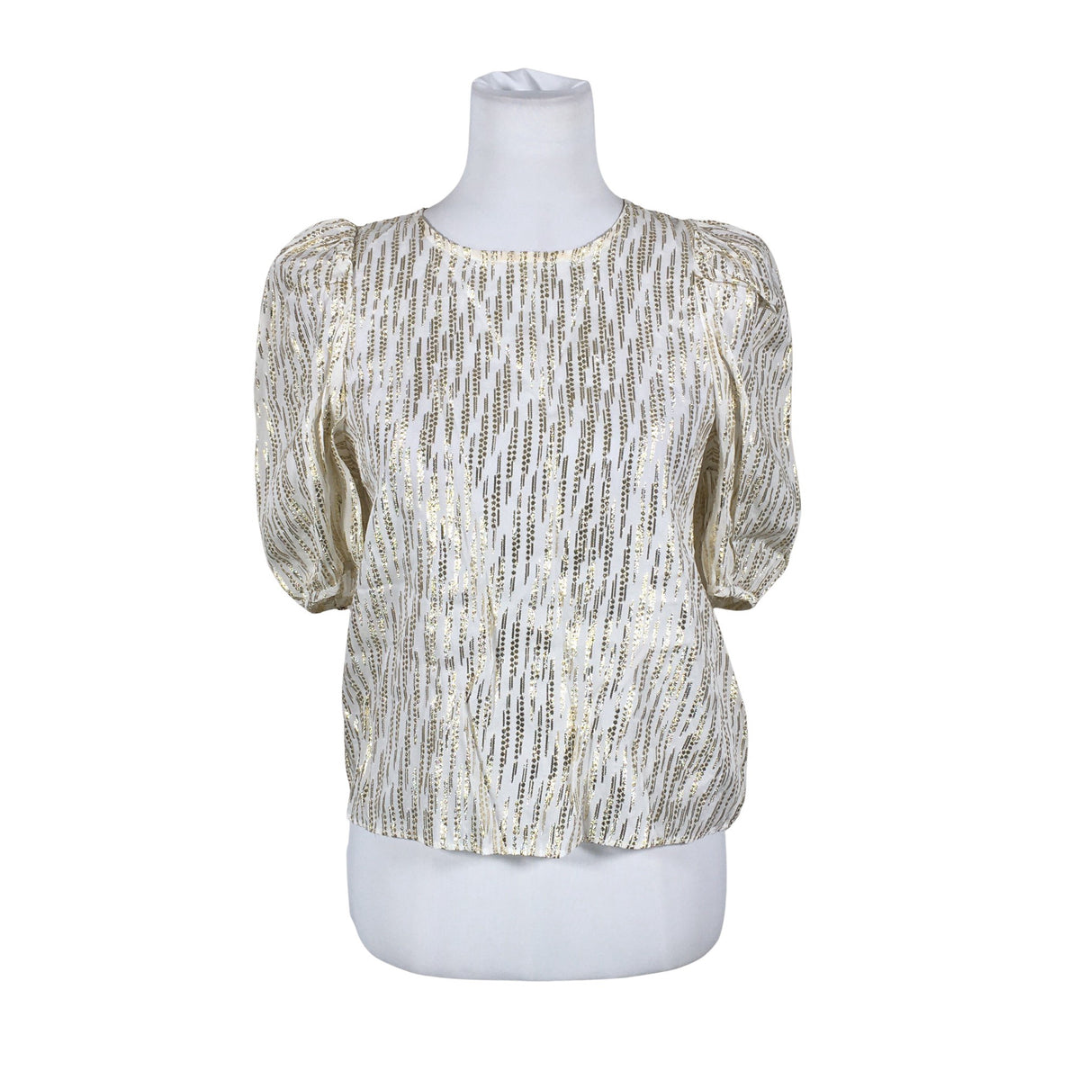 Unisex Holly & Whyte by Lindex - Lühikeste käistega pluus, suurus 36 - Beige (1)