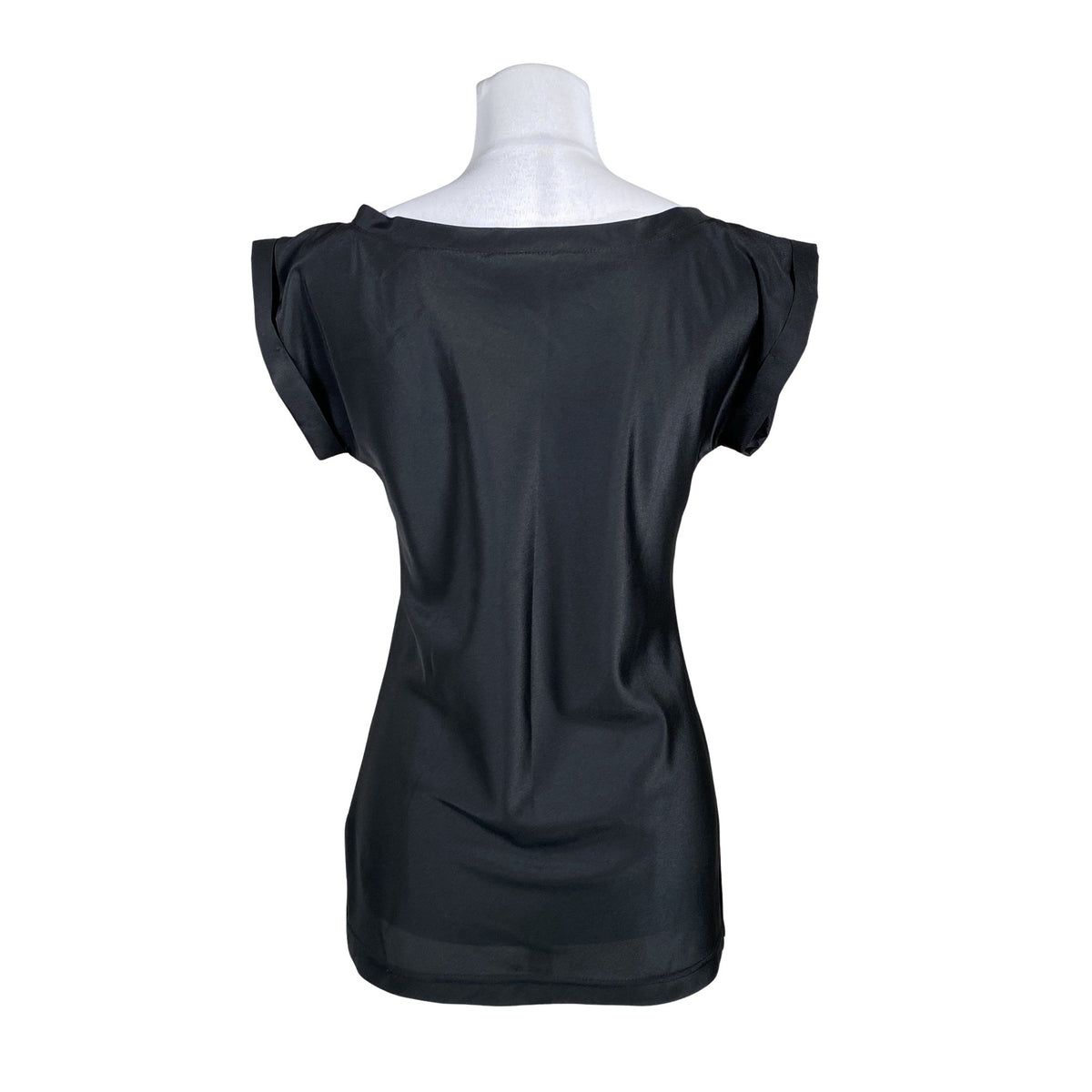 Unisex La Famiglia - Lühikeste käistega pluus, suurus 38 - Must (3)