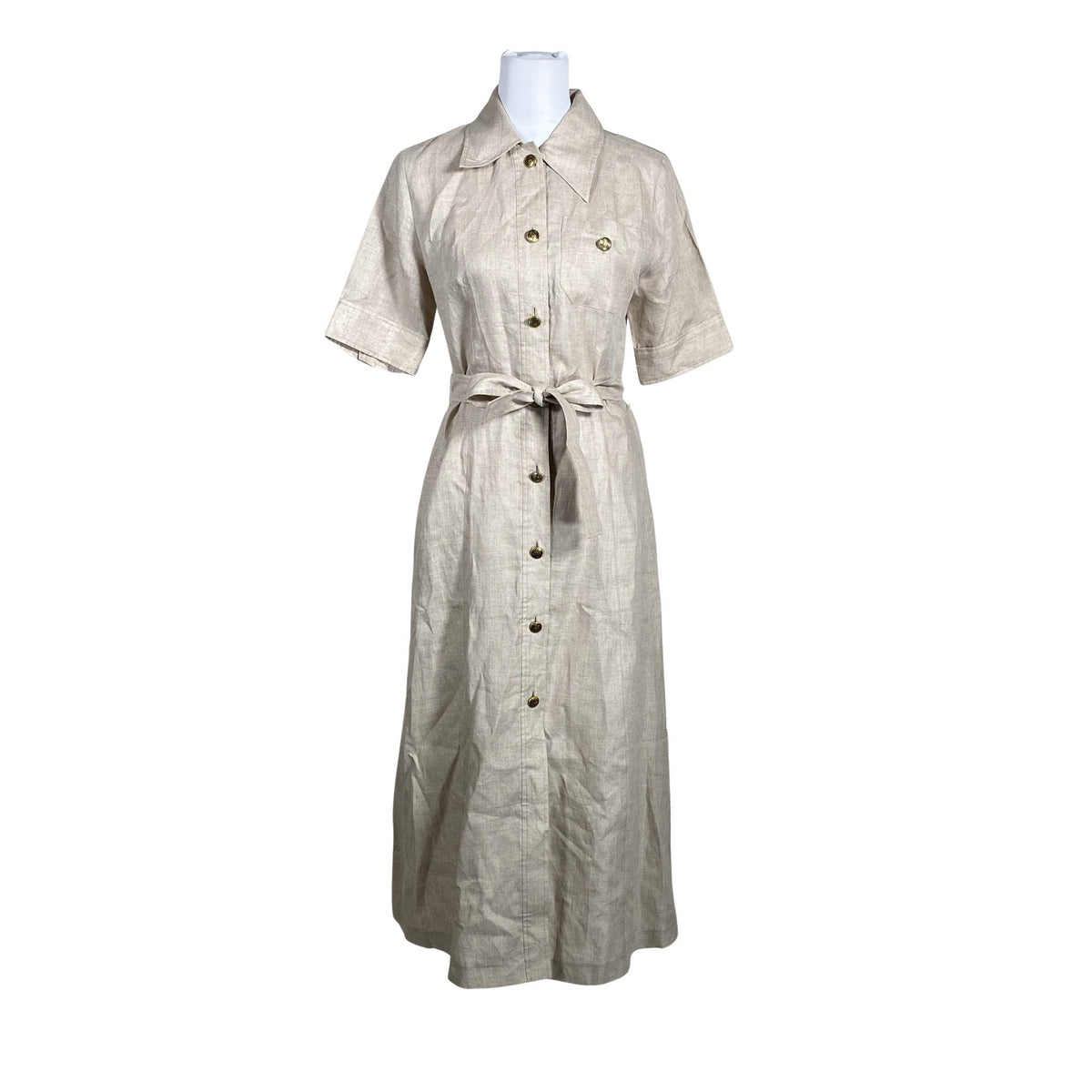 Unisex Luisa Spagnoli - Mitteveniv kleit, suurus 38 - Pruun (1)