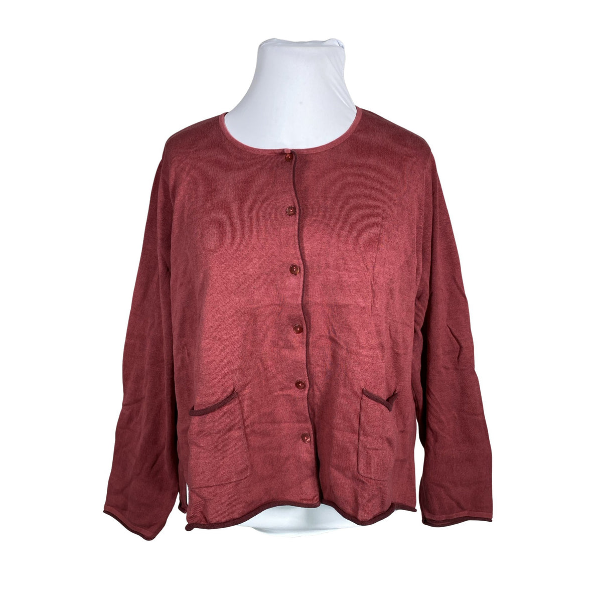 Unisex Gudrun Sjöden - Kardigan, suurus 42 - Veinipunane (1)