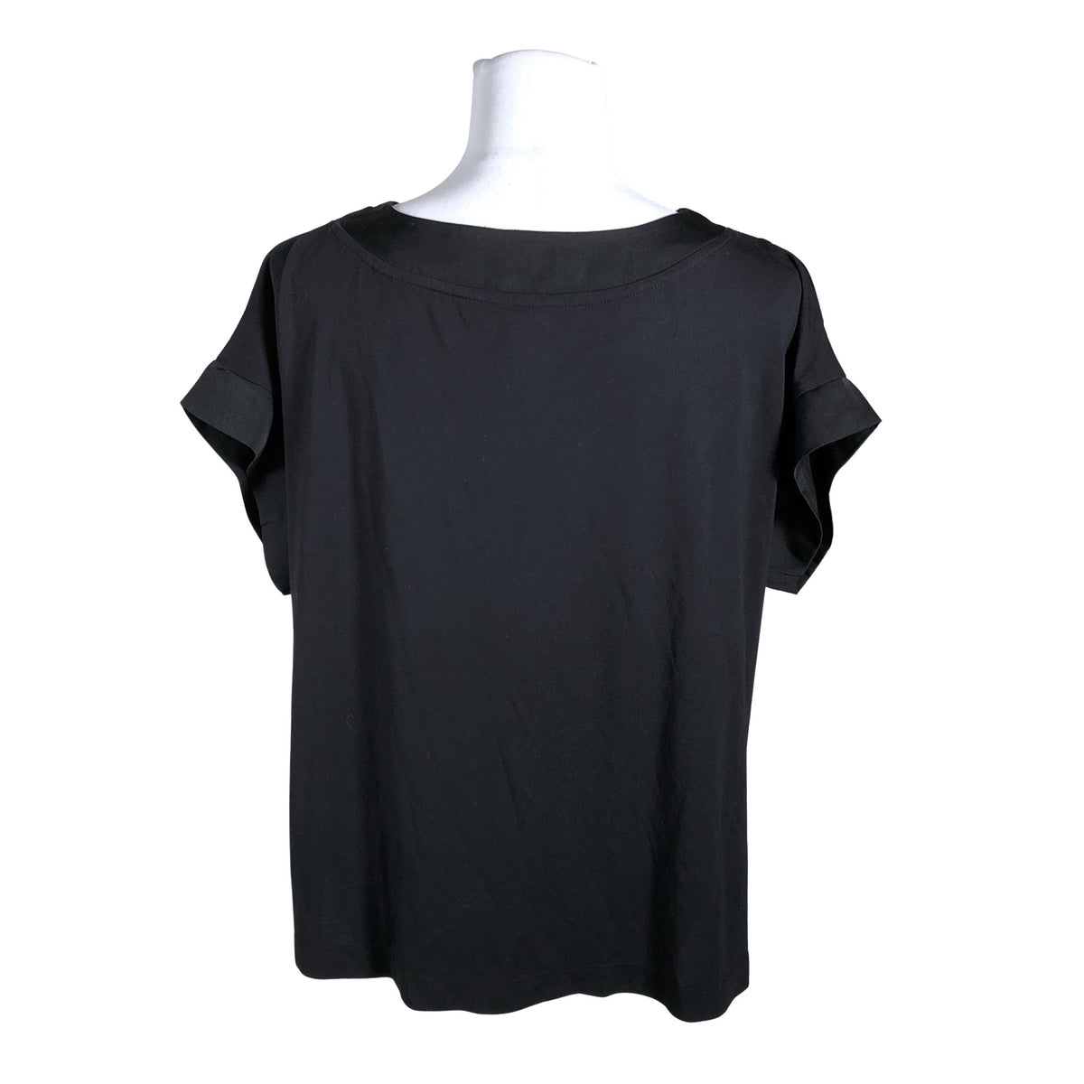 Unisex Lindex - Lühikeste käistega pluus, suurus 40 - Must (2)