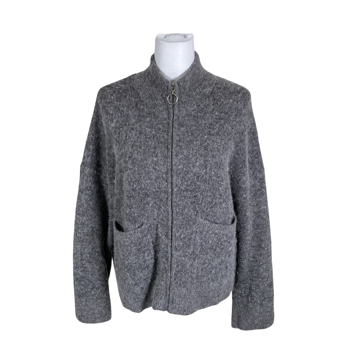 Unisex Selected - Kardigan, suurus 40 - Hall (1)
