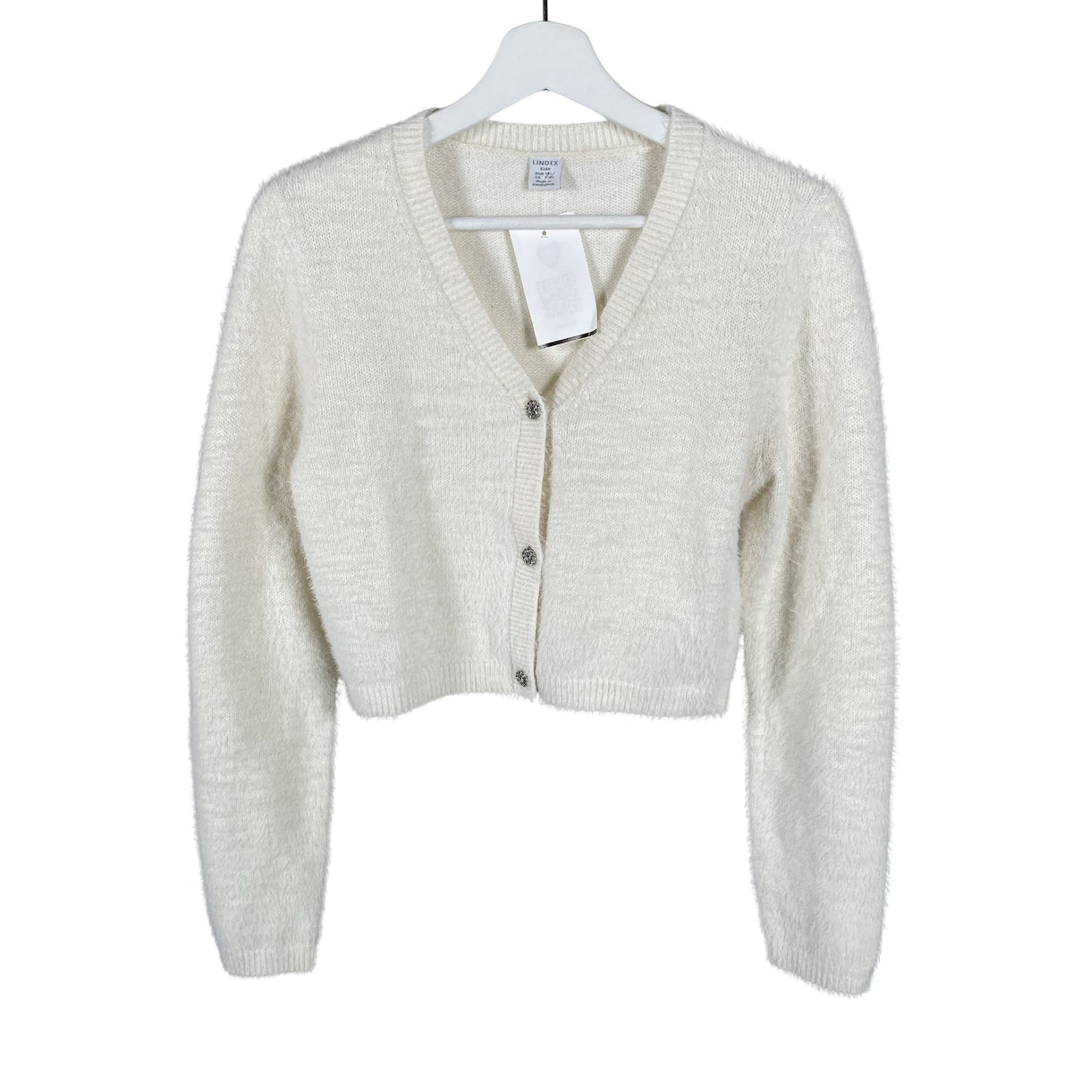 Unisex Lindex - Kardigan, suurus 164 - 170 - Valge (1)
