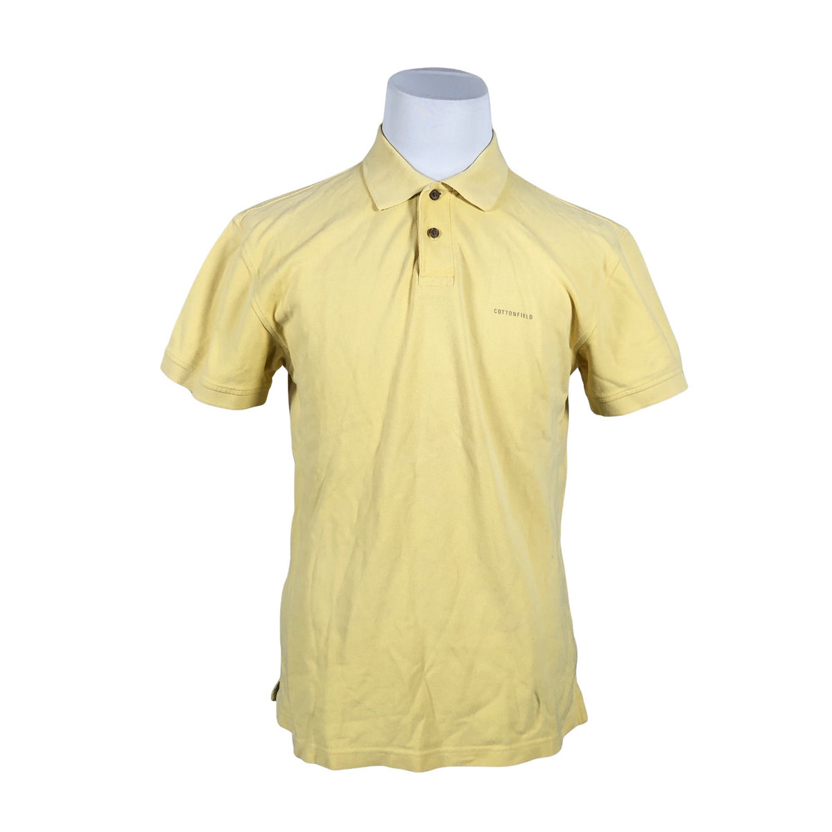 Unisex Cottonfield - Polosärk, suurus L - Kollane (1)