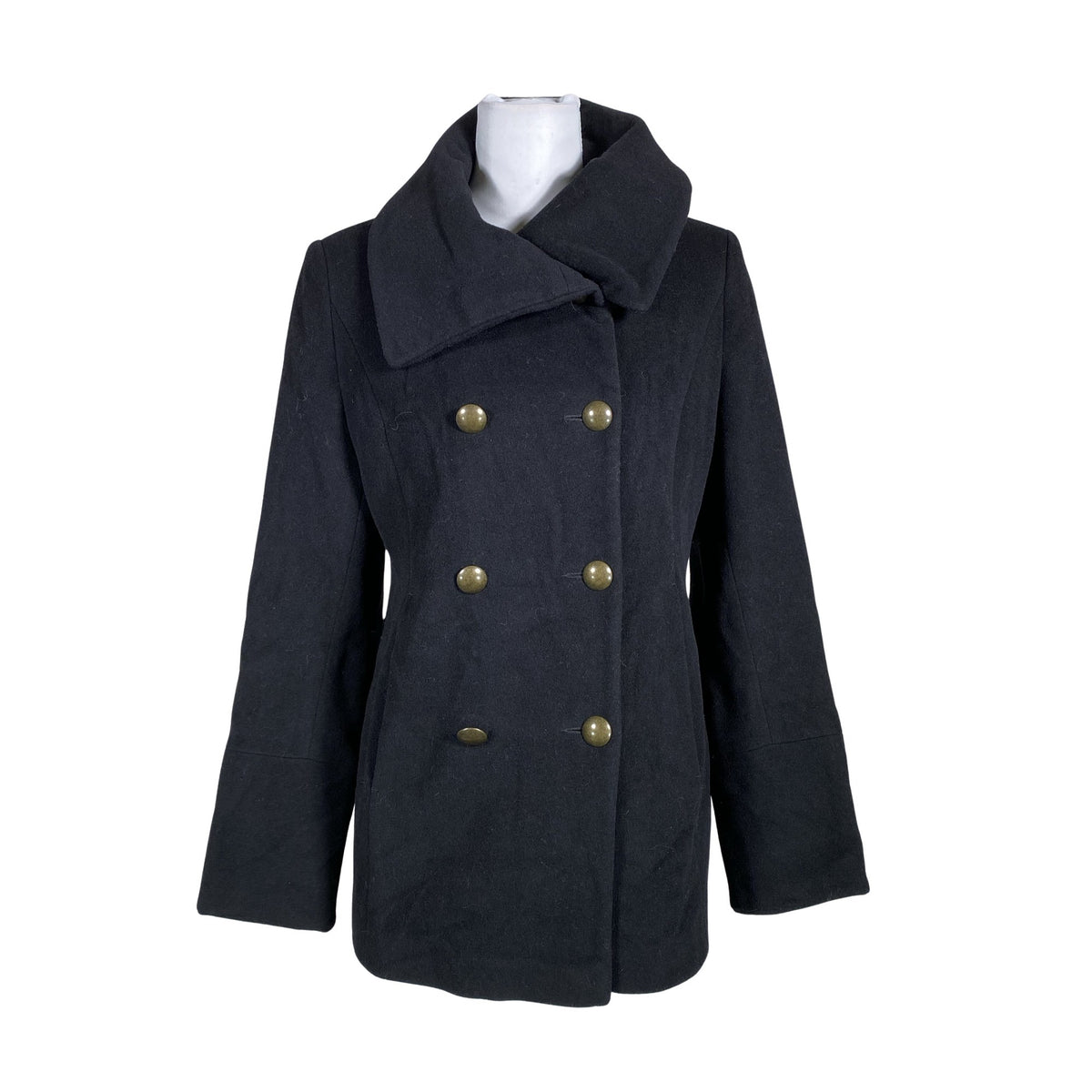 Unisex S.T.I - Villane mantel, suurus 36 - Must (1)