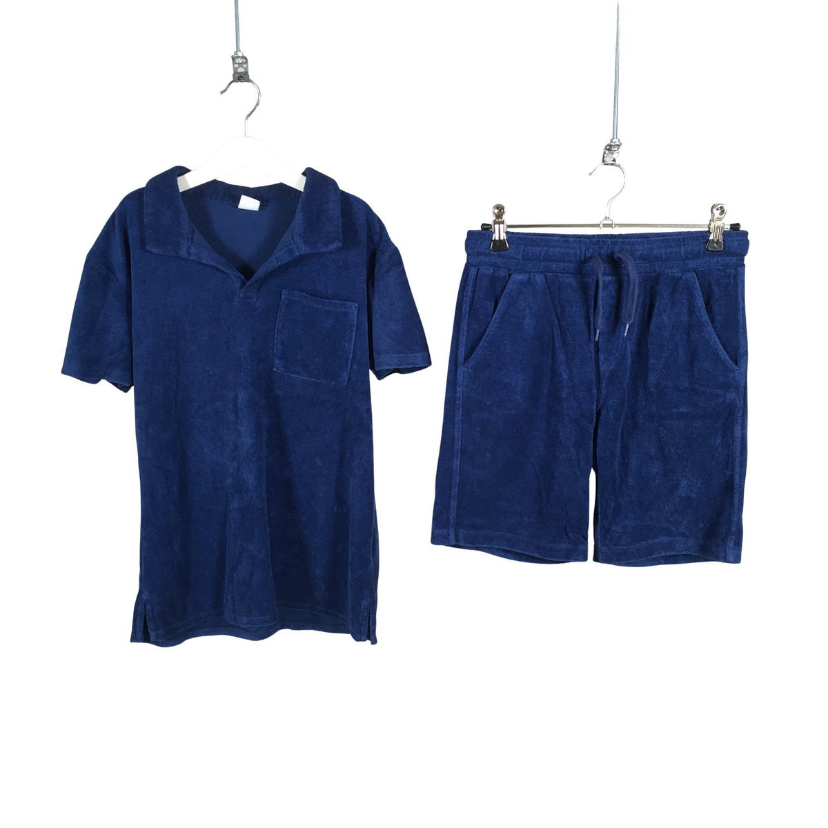 Unisex Lindex - Lühikeste käistega pluus, suurus 146 - 152 - Sinine (1)