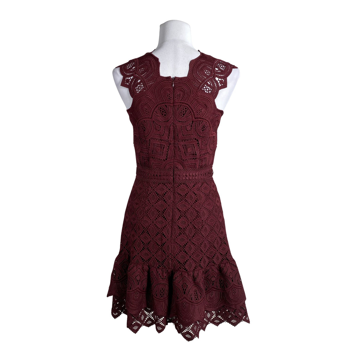 Unisex Reiss - Pidulik kleit, suurus 38 - Veinipunane (3)