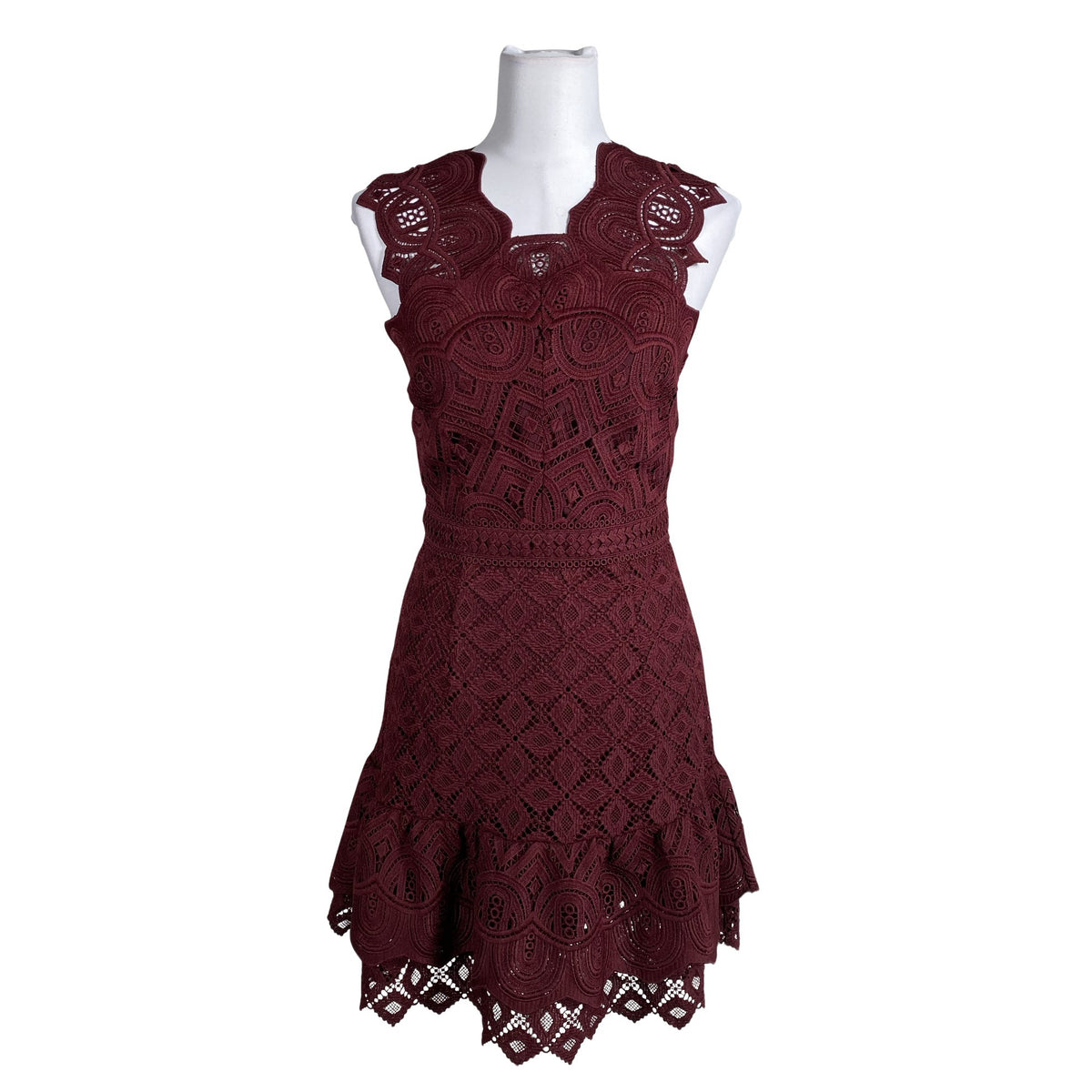 Unisex Reiss - Pidulik kleit, suurus 38 - Veinipunane (1)
