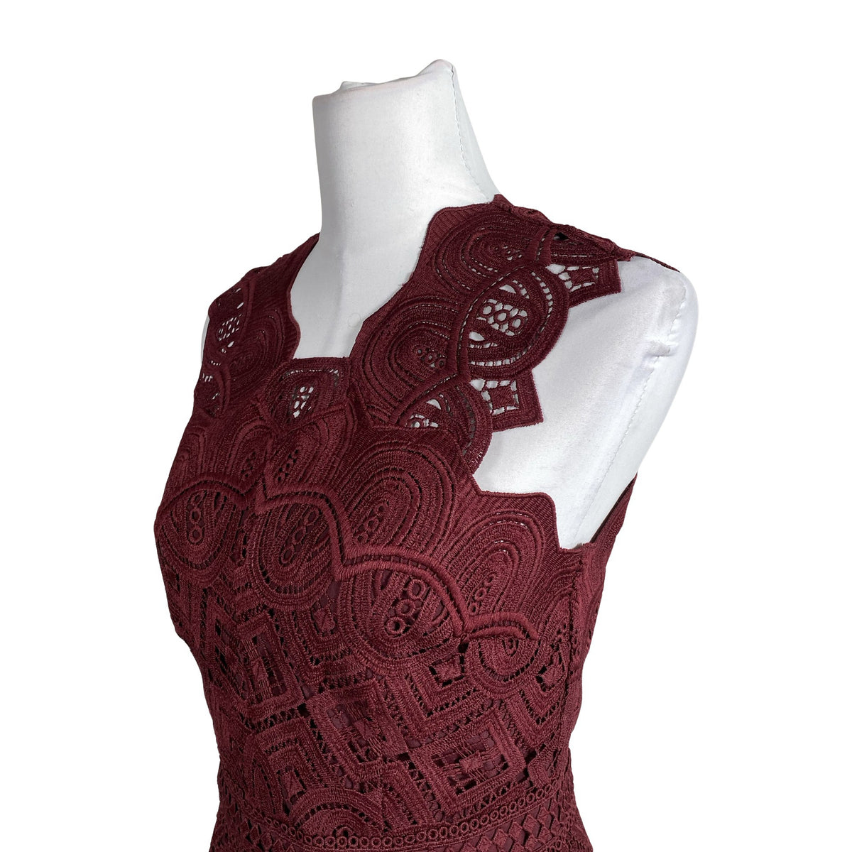 Unisex Reiss - Pidulik kleit, suurus 38 - Veinipunane (2)