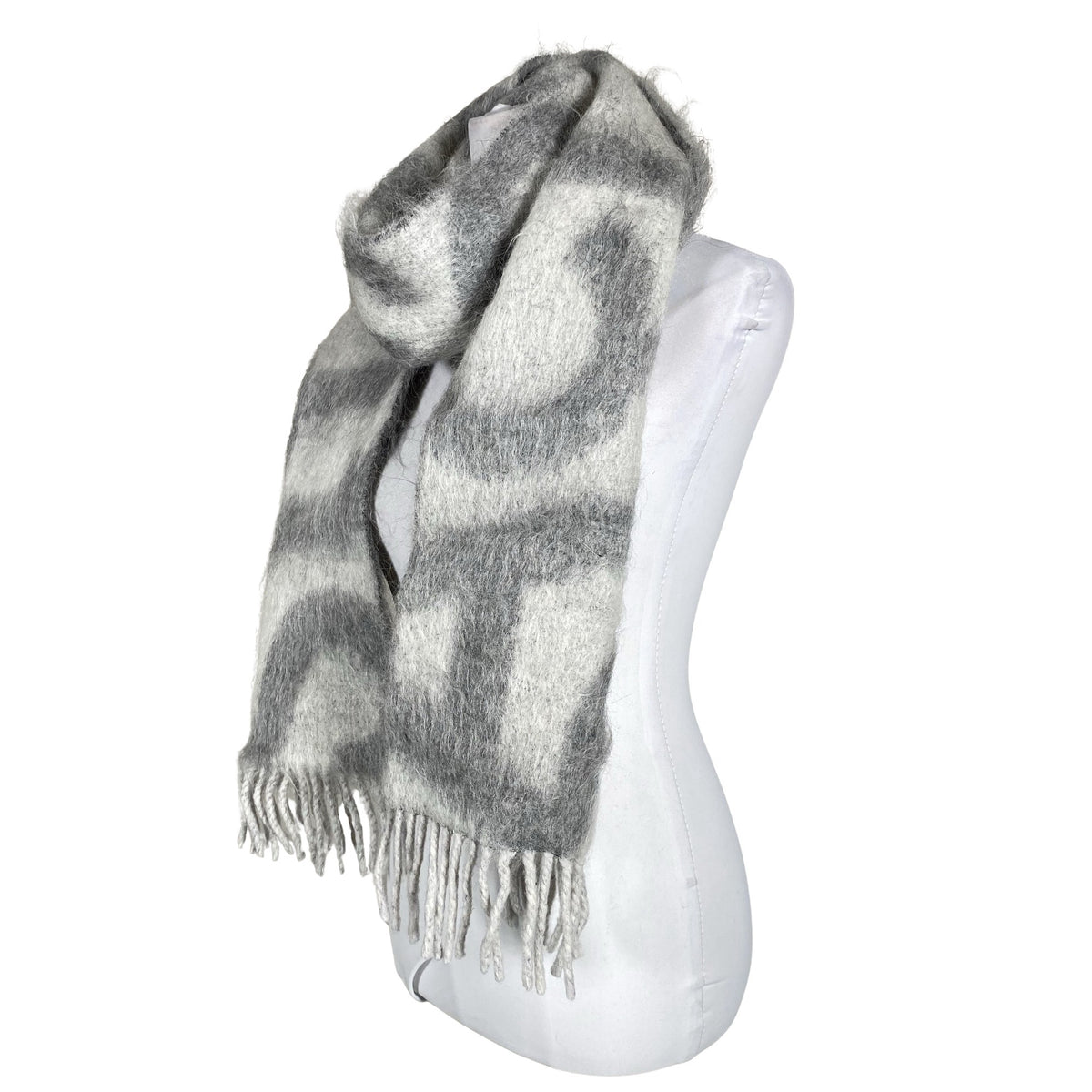 Unisex Acne Studios - Õhuke sall, suurus Midi - Hall (3)