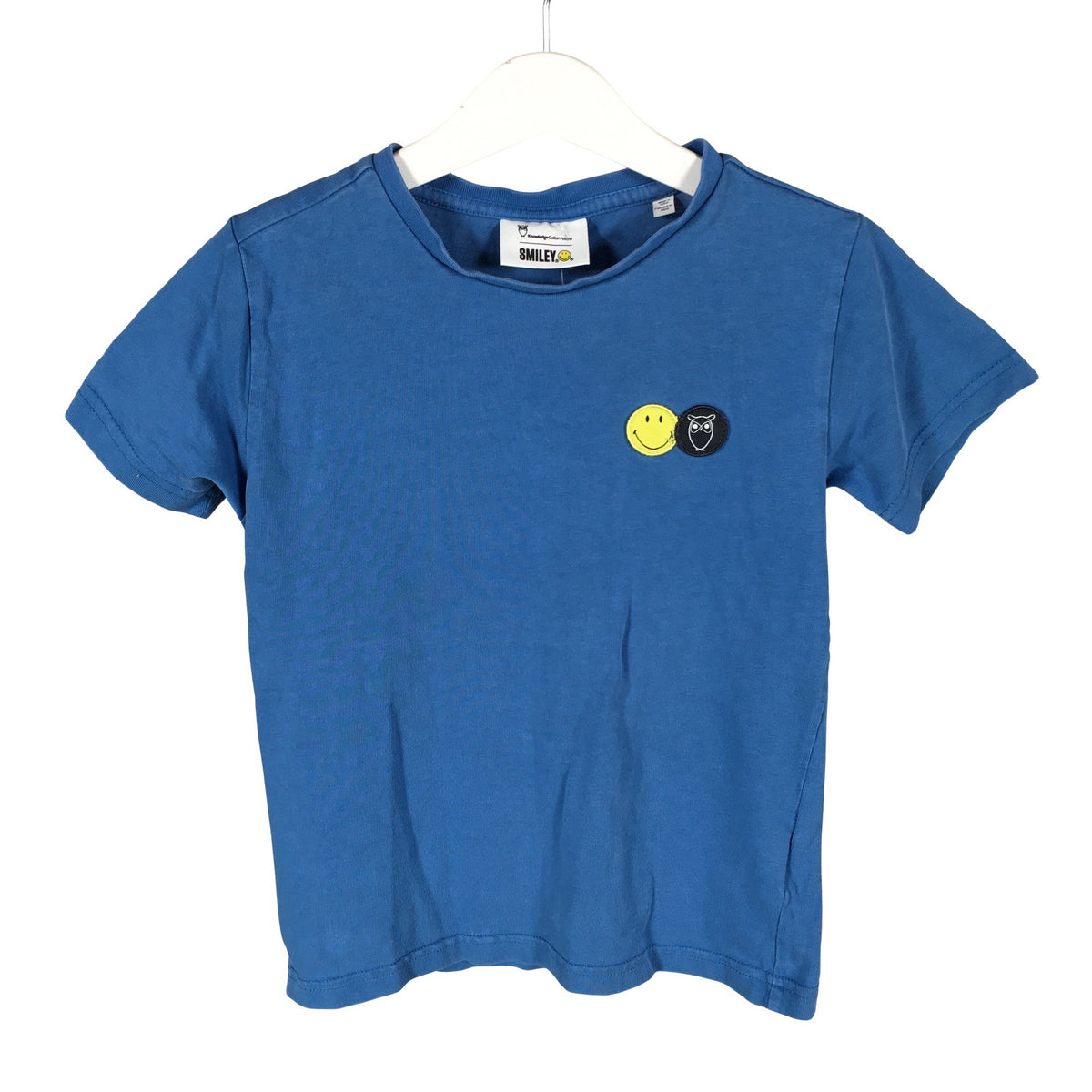 Unisex Knowledge Cotton Apparel - T-särk, suurus 122 - 128 - Sinine (1)