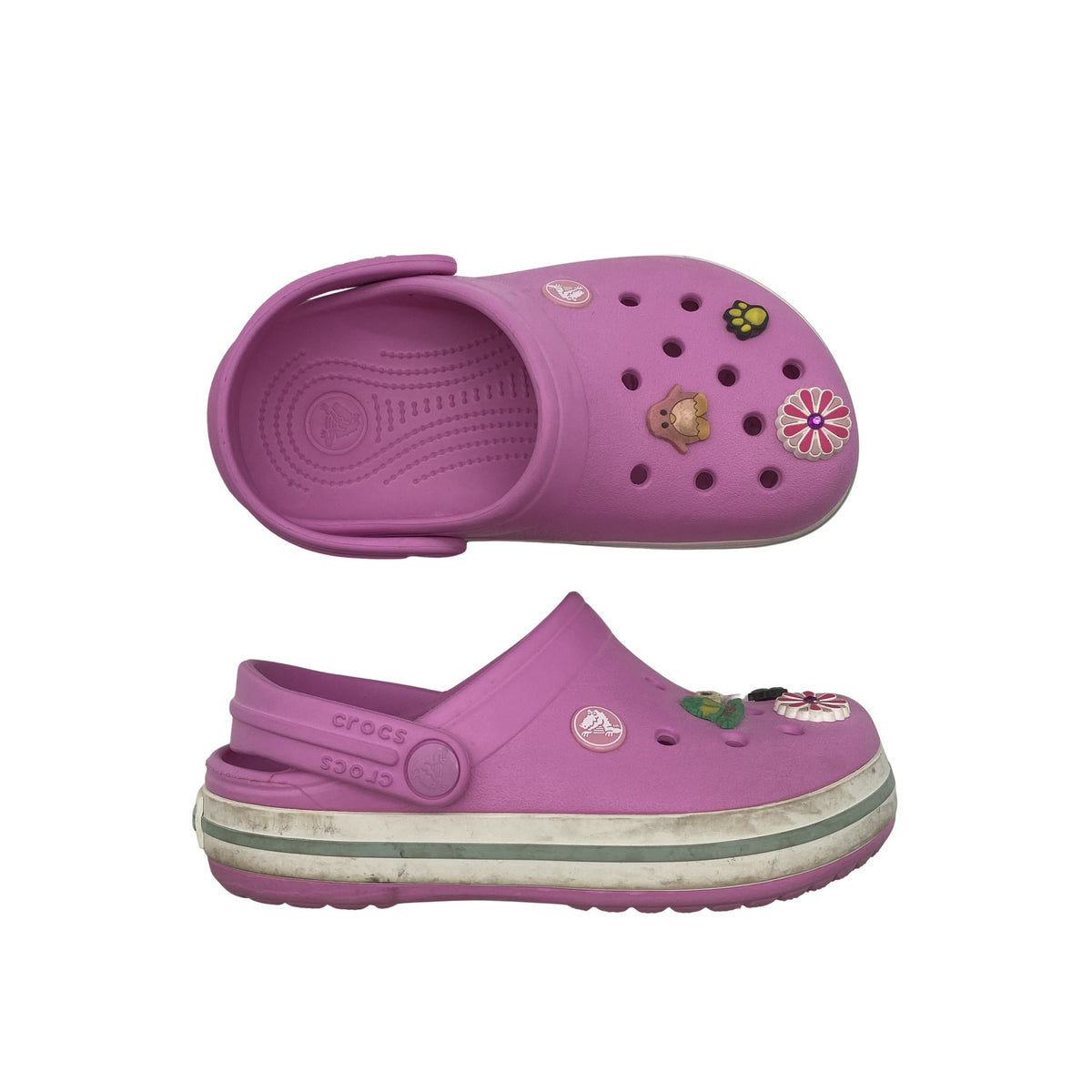 Unisex Crocs - Lahtise kannaga jalanõud, suurus 32 - Heleroosa (1)