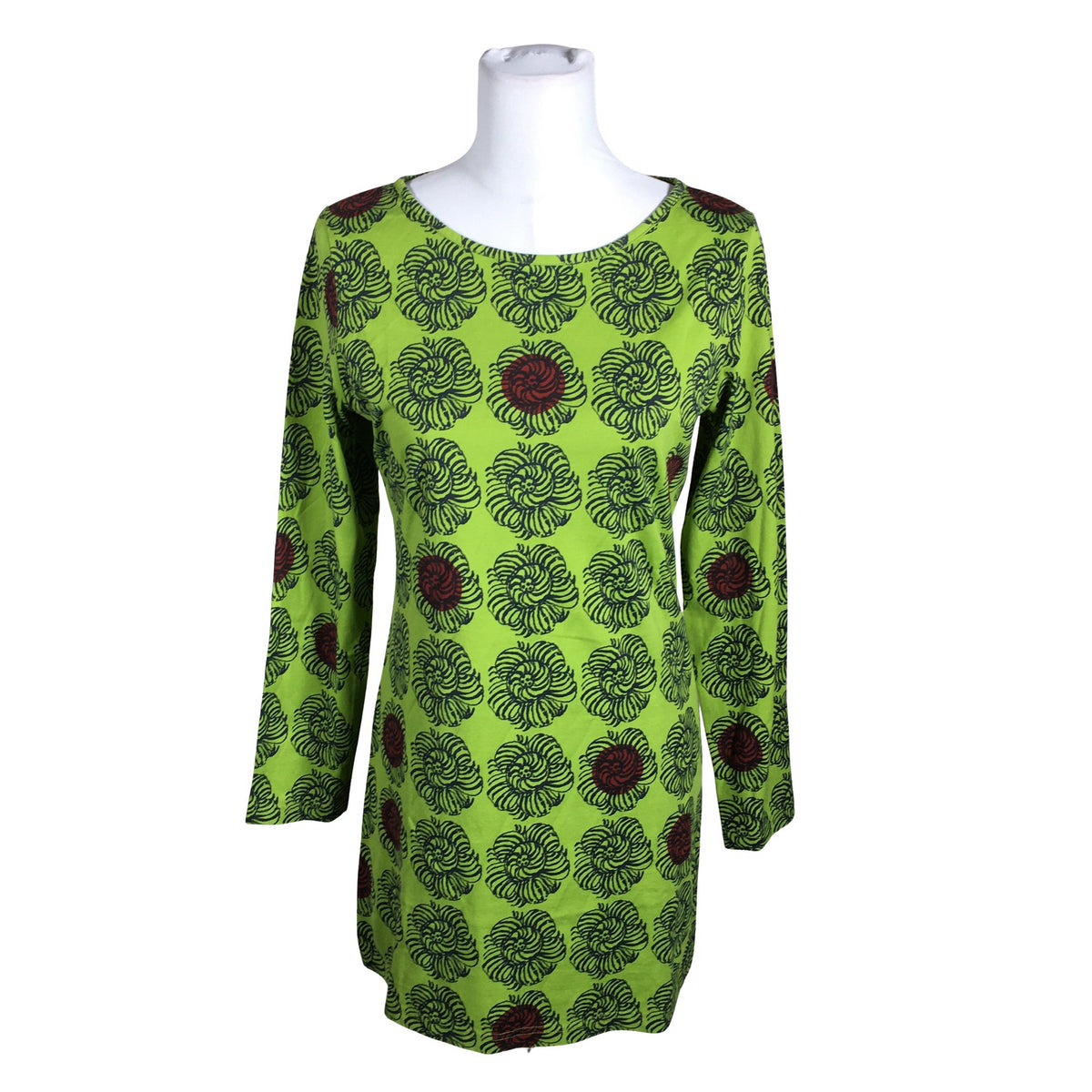 Unisex Marimekko - Trikotaažist tuunika, suurus 36 - Roheline (1)