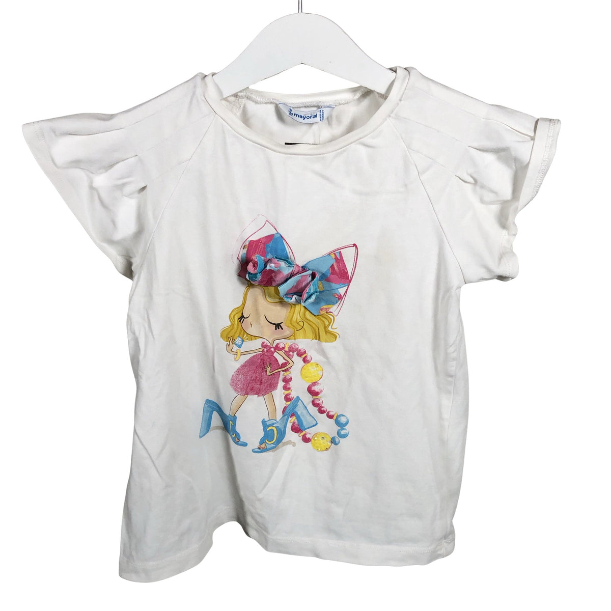 Unisex Mayoral - T-särk, suurus 128 - 134 - Valge (1)