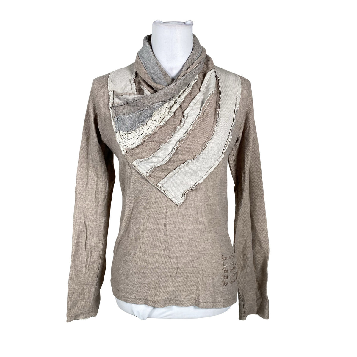 Unisex Desigual - Trikotaažist pluus, suurus 38 - Beige (1)
