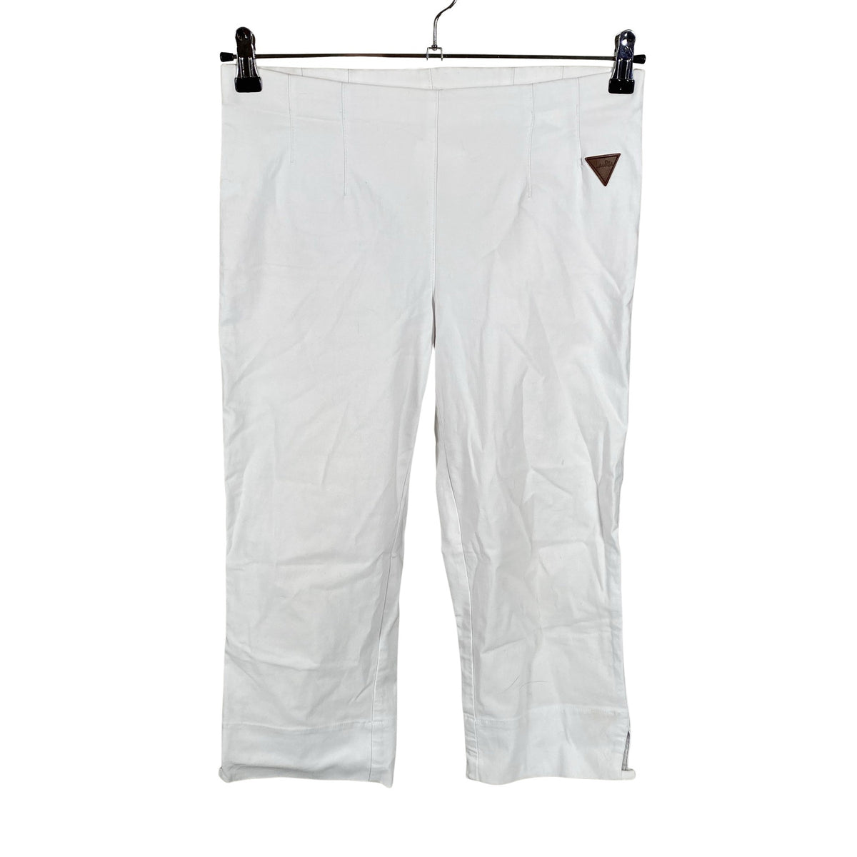 Unisex LauRie - Mittevenivad poolpikad püksid, suurus 38 - Valge (1)