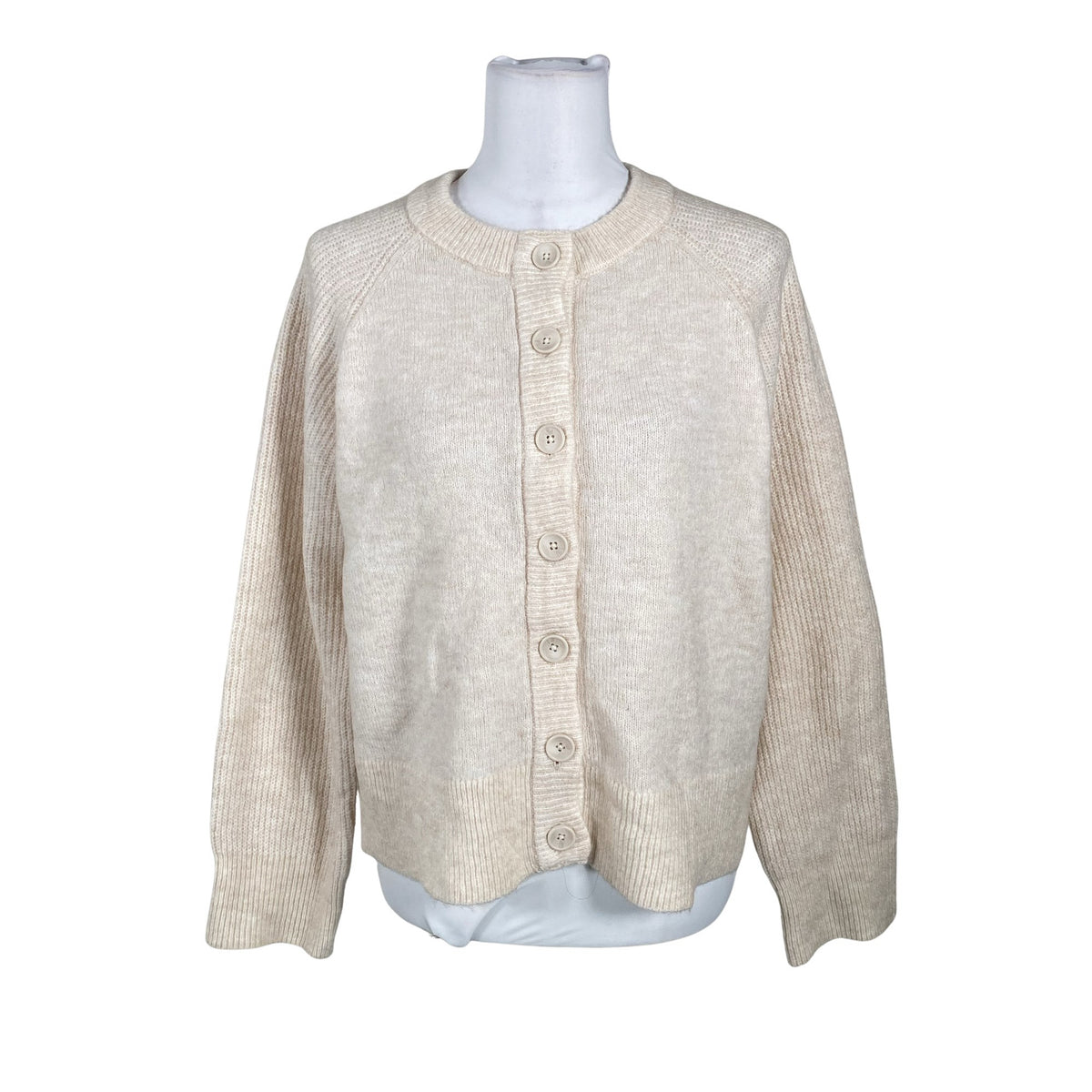 Unisex Selected - Kardigan, suurus 40 - Beige (1)