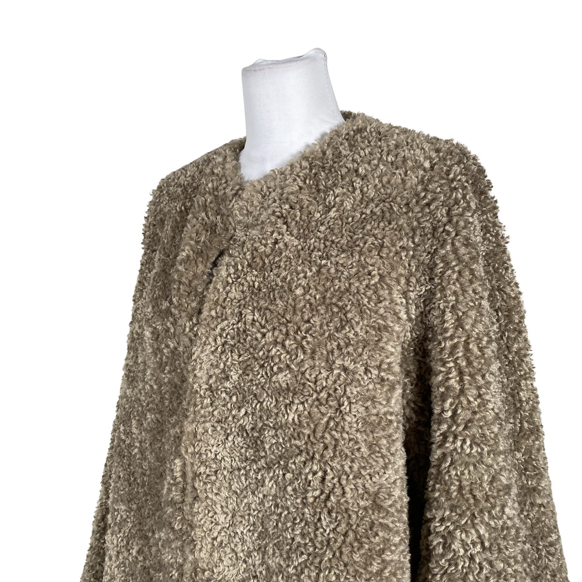Unisex Gauhar - Kunstkarusnahast mantel, suurus 38 - Pruun (2)