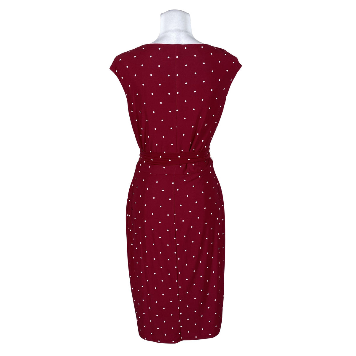 Unisex Lauren Ralph Lauren - Trikotaažist kleit, suurus 40 - Veinipunane (2)