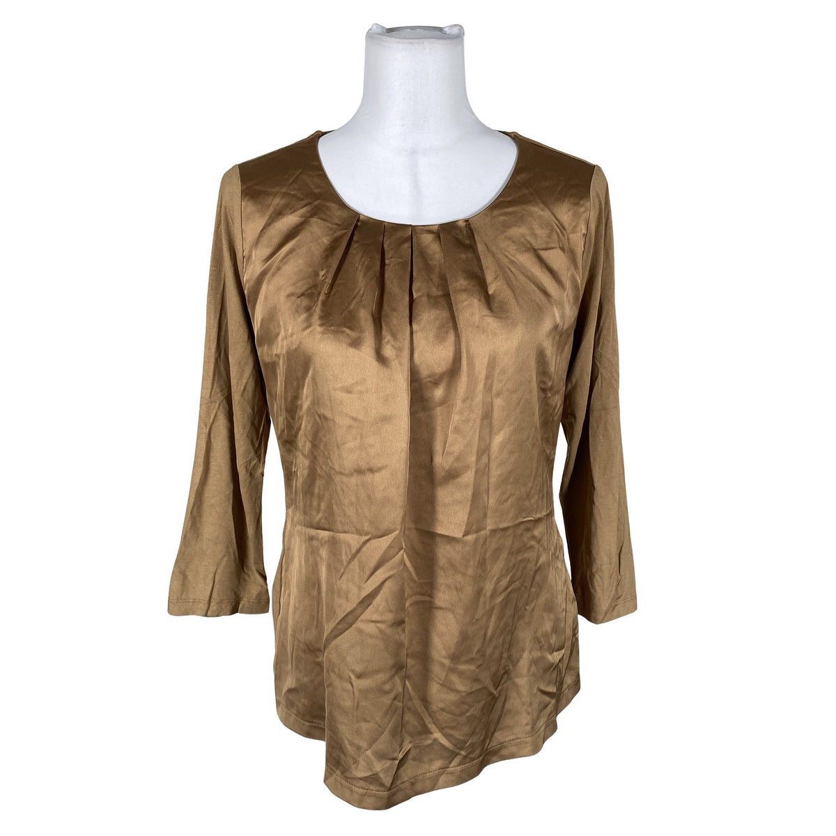 Unisex Ril's - Trikotaažist pluus, suurus 40 - Pruun (1)