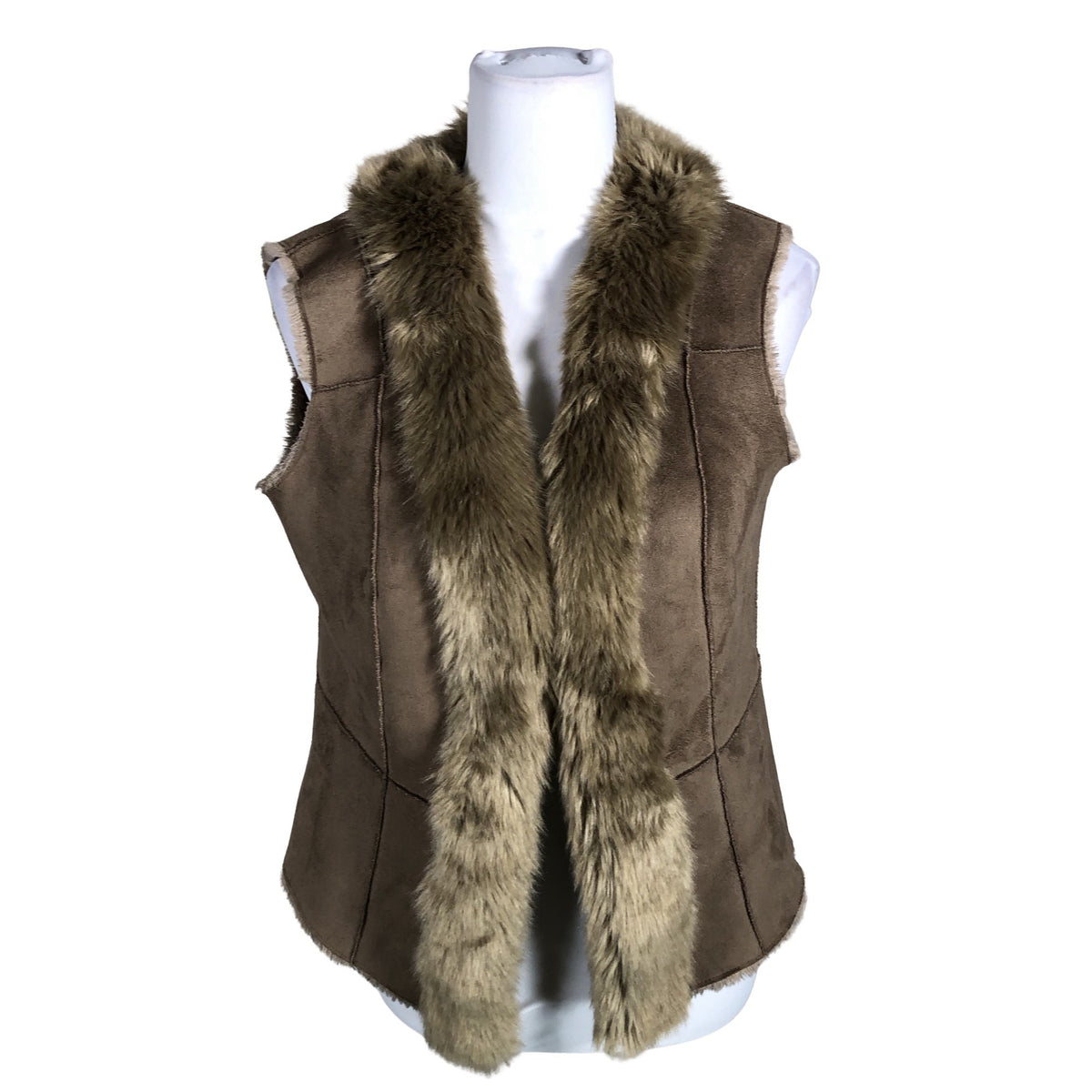 Unisex Gerry Weber - Kunstkarusnahast vest, suurus 38 - Pruun (1)