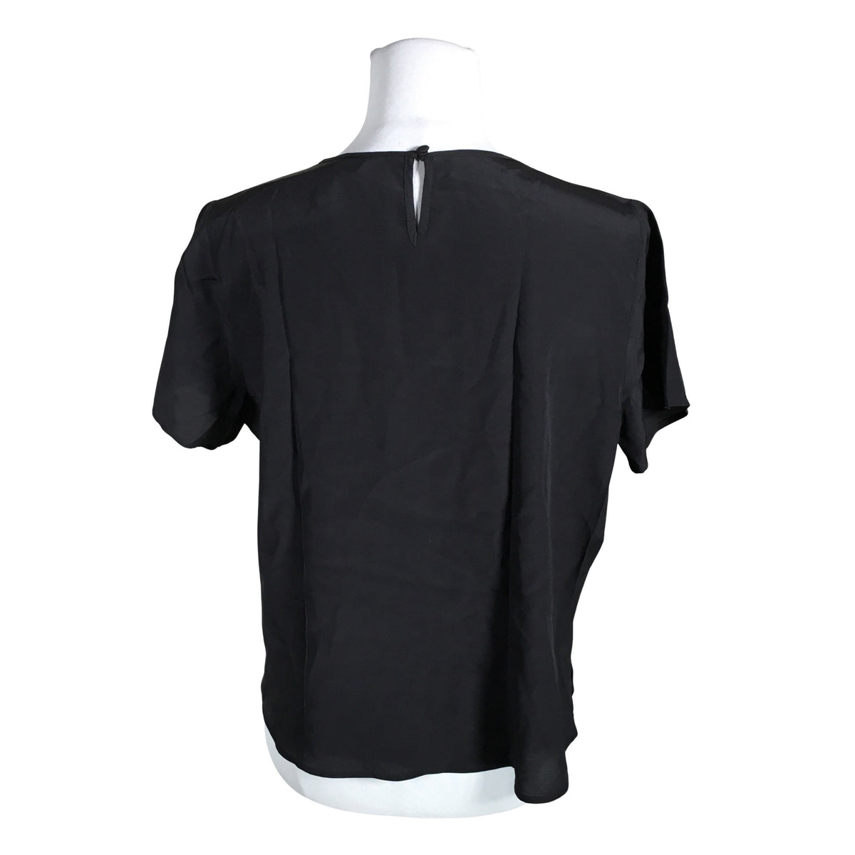Unisex R-collection - Lühikeste käistega pluus, suurus 36 - Must (2)