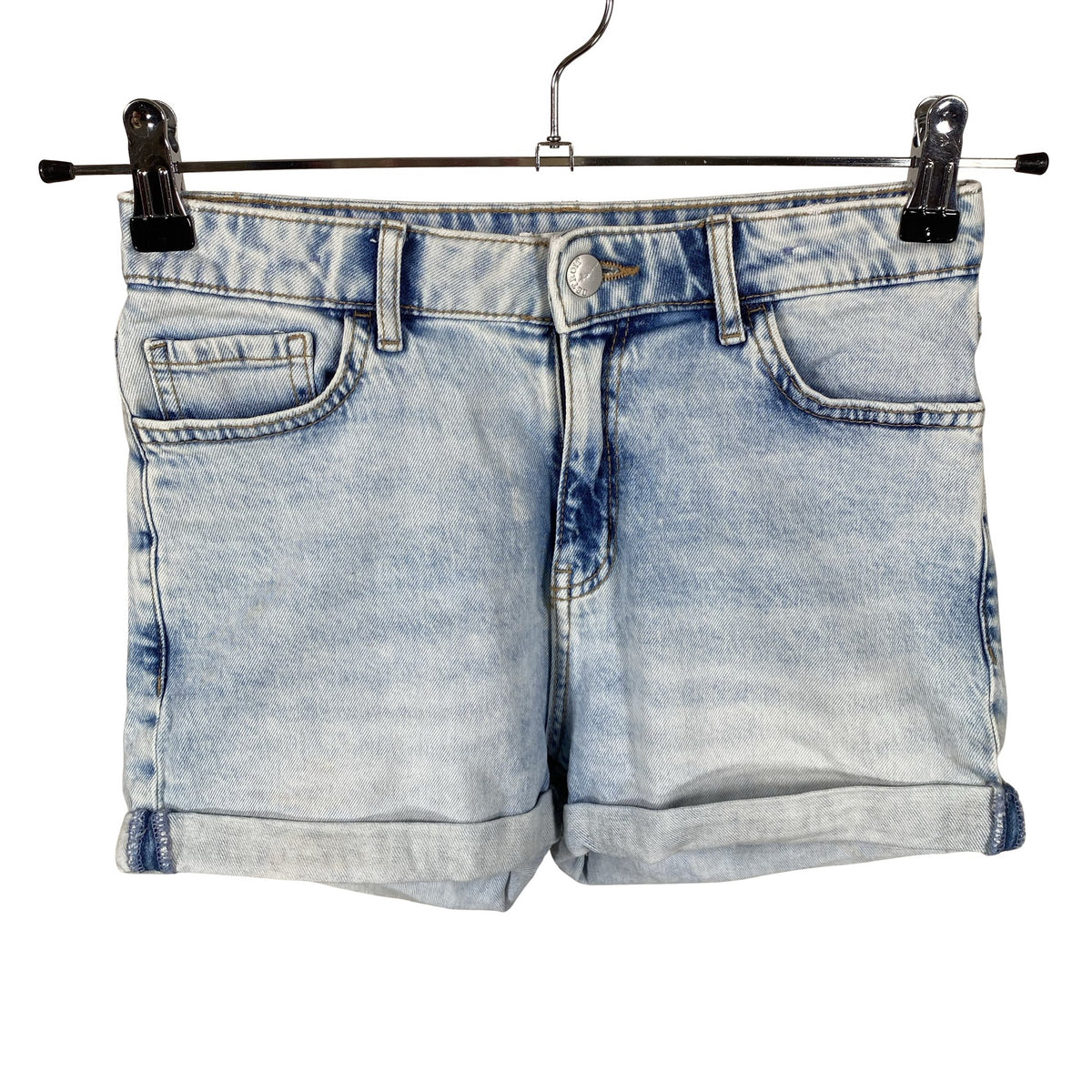 Unisex Lindex - Teksast lühikesed püksid, suurus 158 - 164 - Helesinine (1)