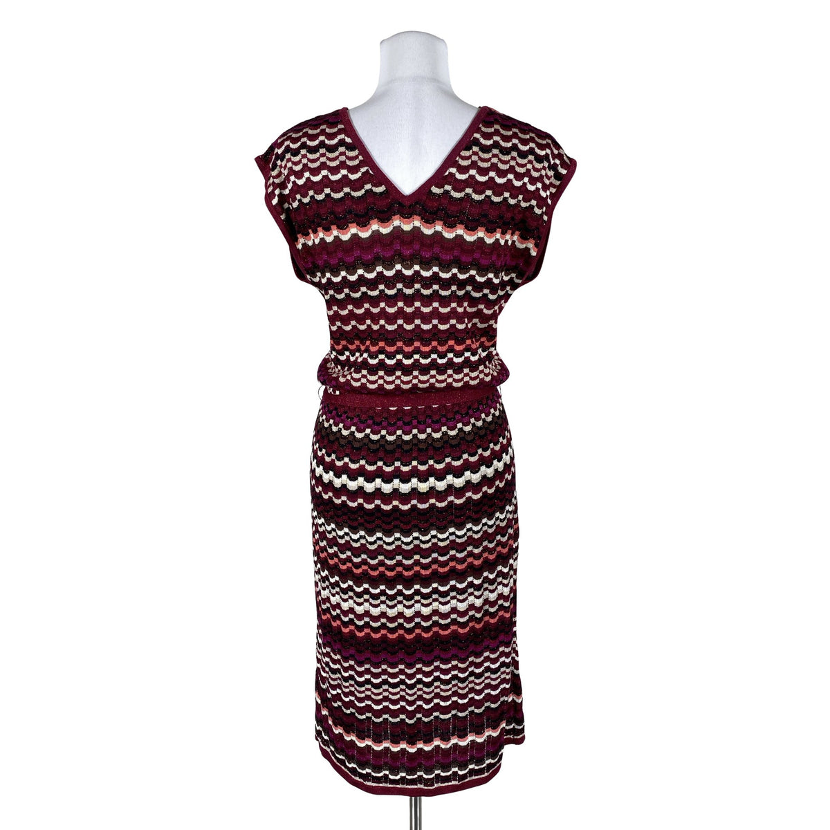 Unisex Lindex - Kootud kleit, suurus 36 - Veinipunane (2)