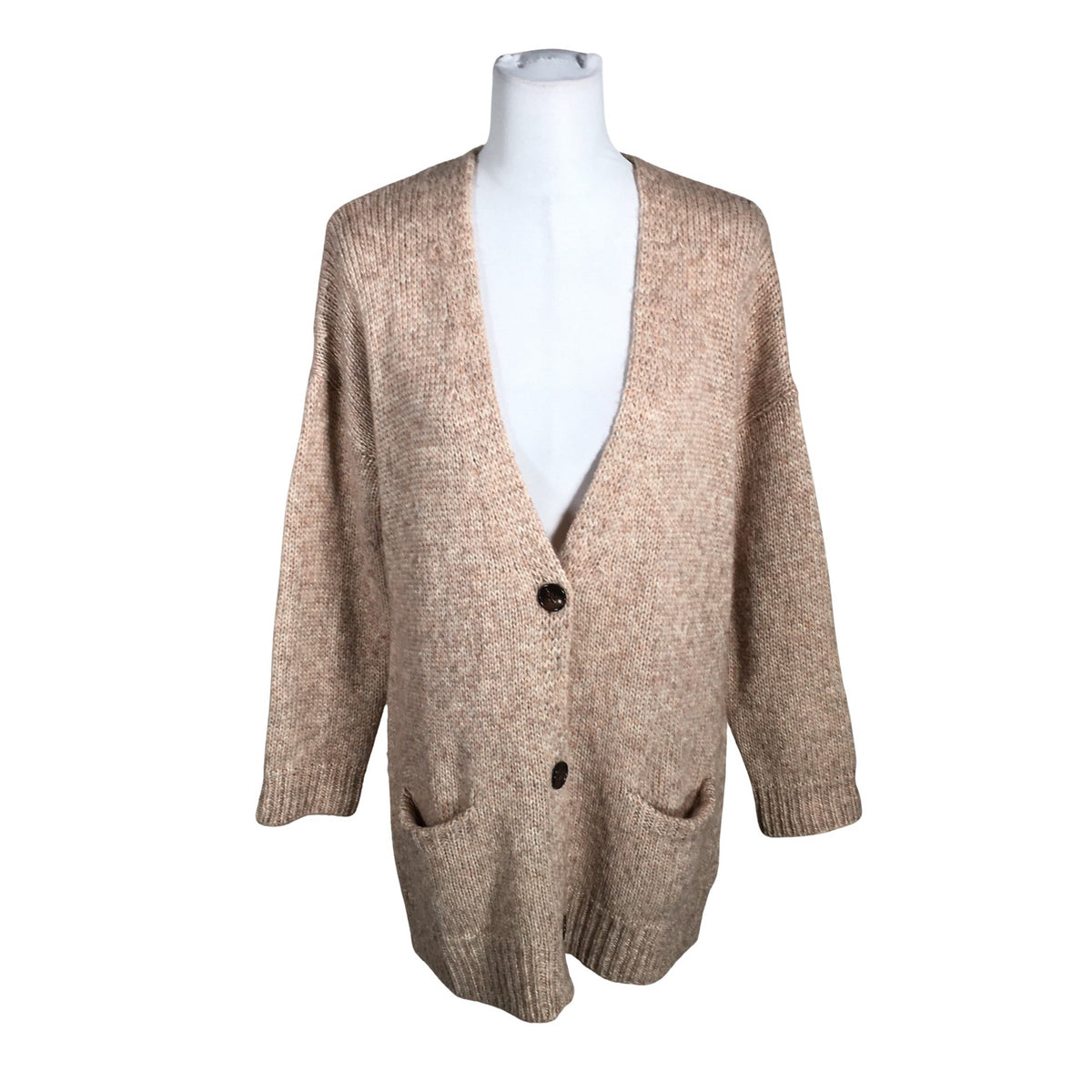 Unisex Massimo Dutti - Kardigan, suurus 38 - Pruun (1)