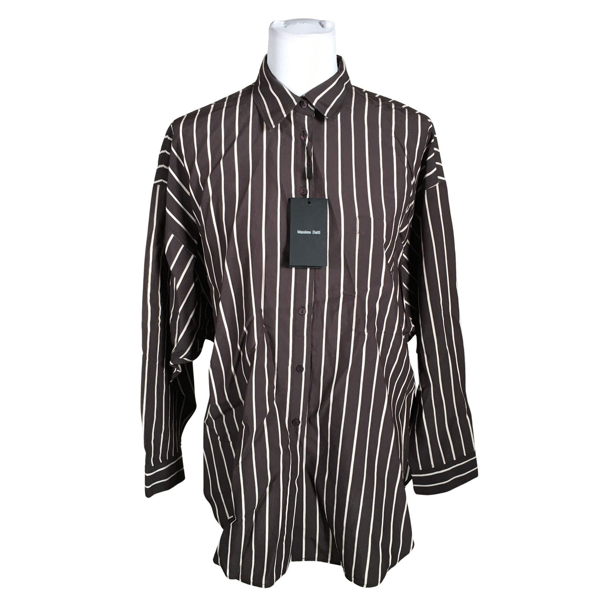 Unisex Massimo Dutti - Triiksärk, suurus 34 - Pruun (1)