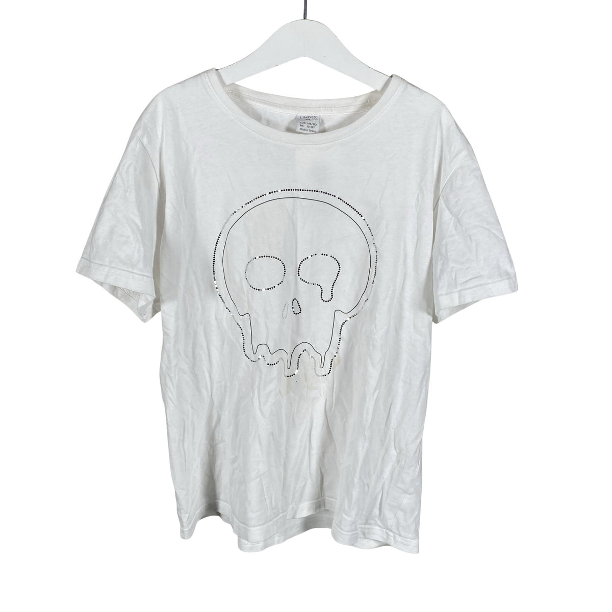 Unisex Lindex - T-särk, suurus 146 - 152 - Valge (1)