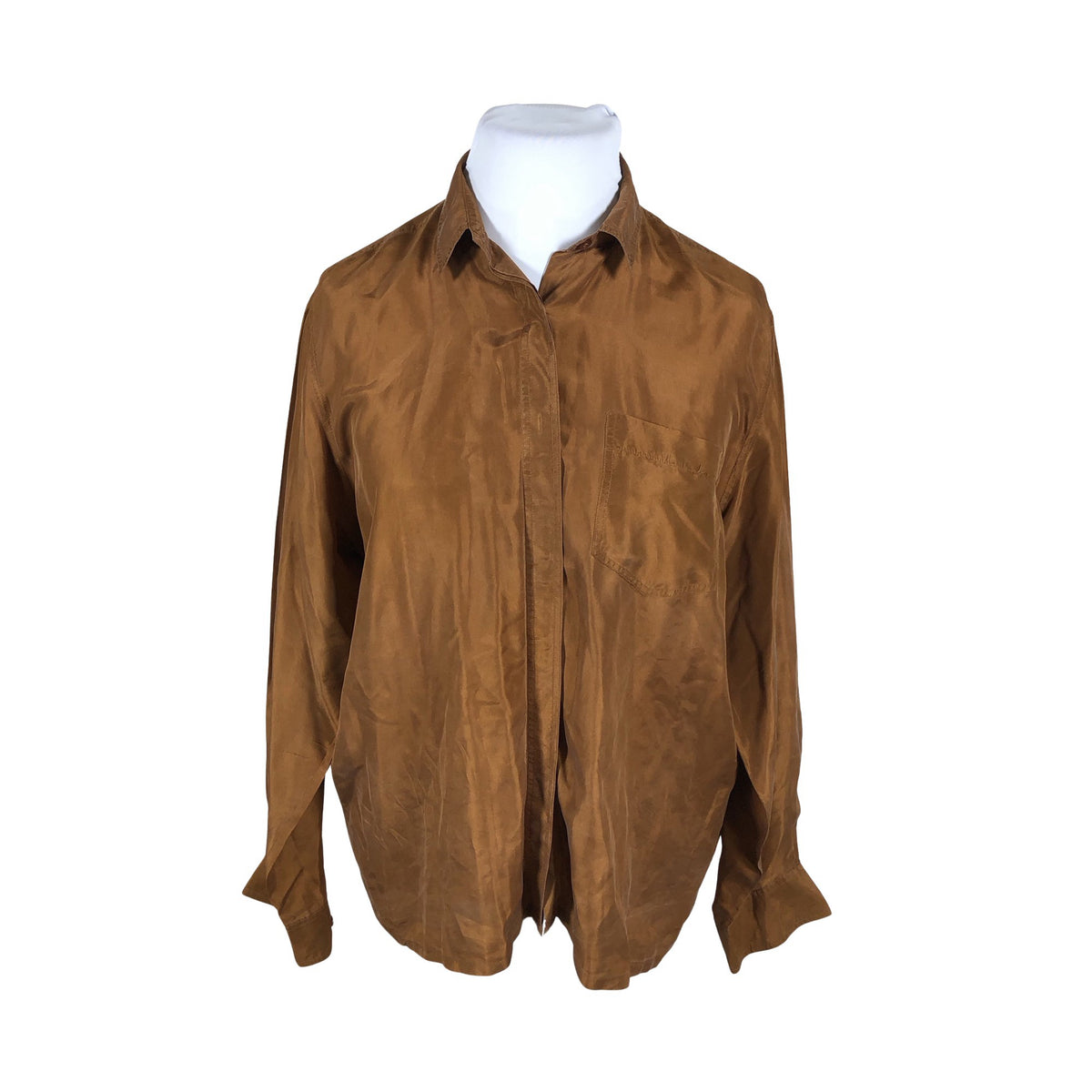 Unisex Stockmann Silk - Pluus, suurus 44 - Pruun (1)