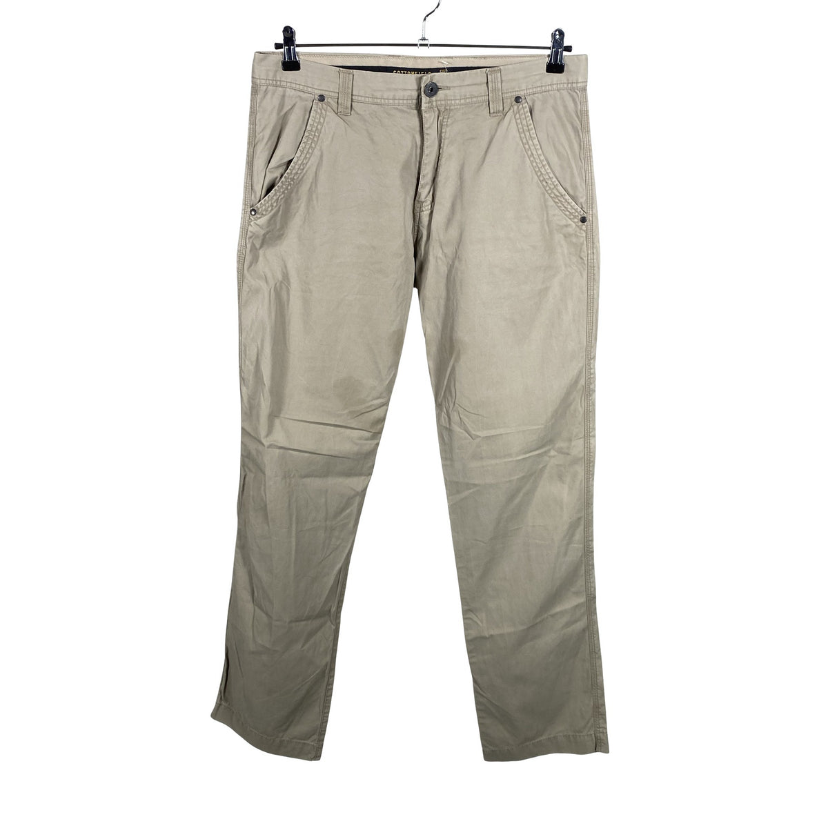 Unisex Cottonfield - Mittevenivad püksid, suurus W34 - Beige (1)