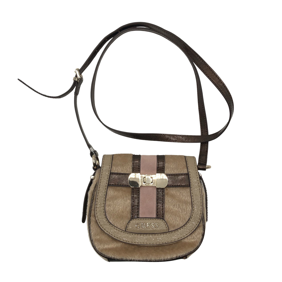 Unisex Guess - Õlakott, suurus Mini - Pruun (1)