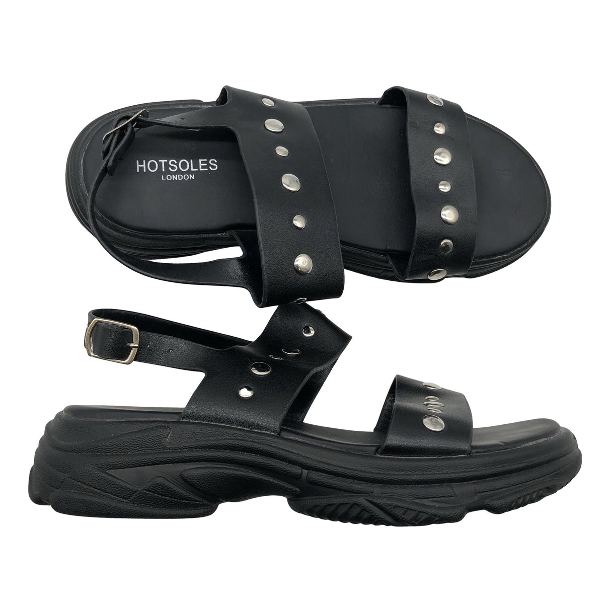Unisex Hot soles - Rihmikud, suurus 38 - Must (1)